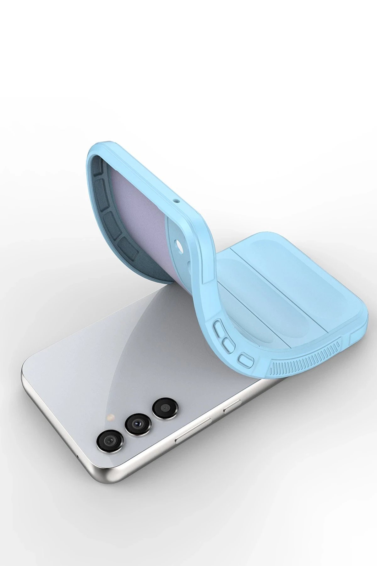 Newface Samsung Galaxy A25 5G Kılıf Optimum Silikon - Sky Blue