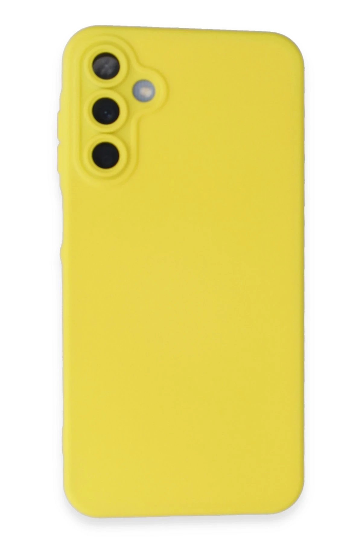 Newface Samsung Galaxy A25 5G Kılıf Nano içi Kadife Silikon - Sarı