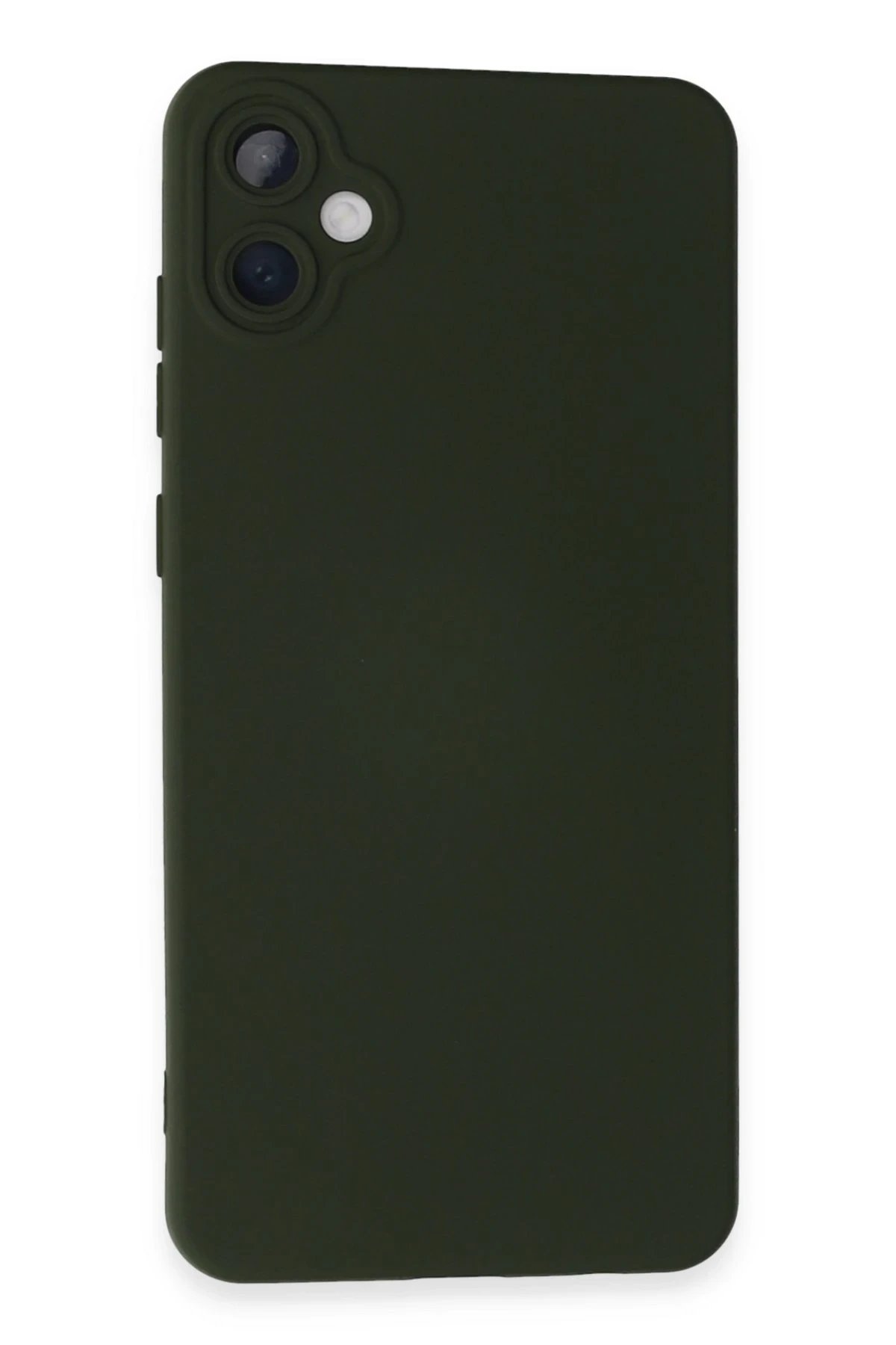 Newface Samsung Galaxy A05 Kılıf Nano içi Kadife Silikon - Koyu Yeşil