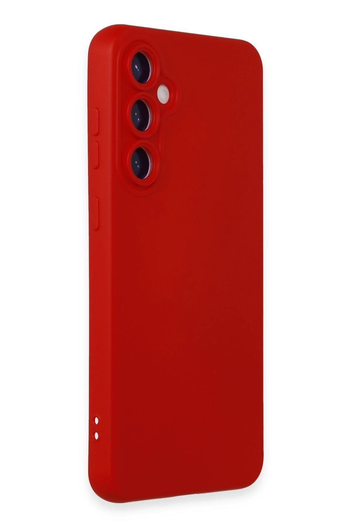 Newface Samsung Galaxy S24 Kılıf Nano içi Kadife Silikon - Kırmızı