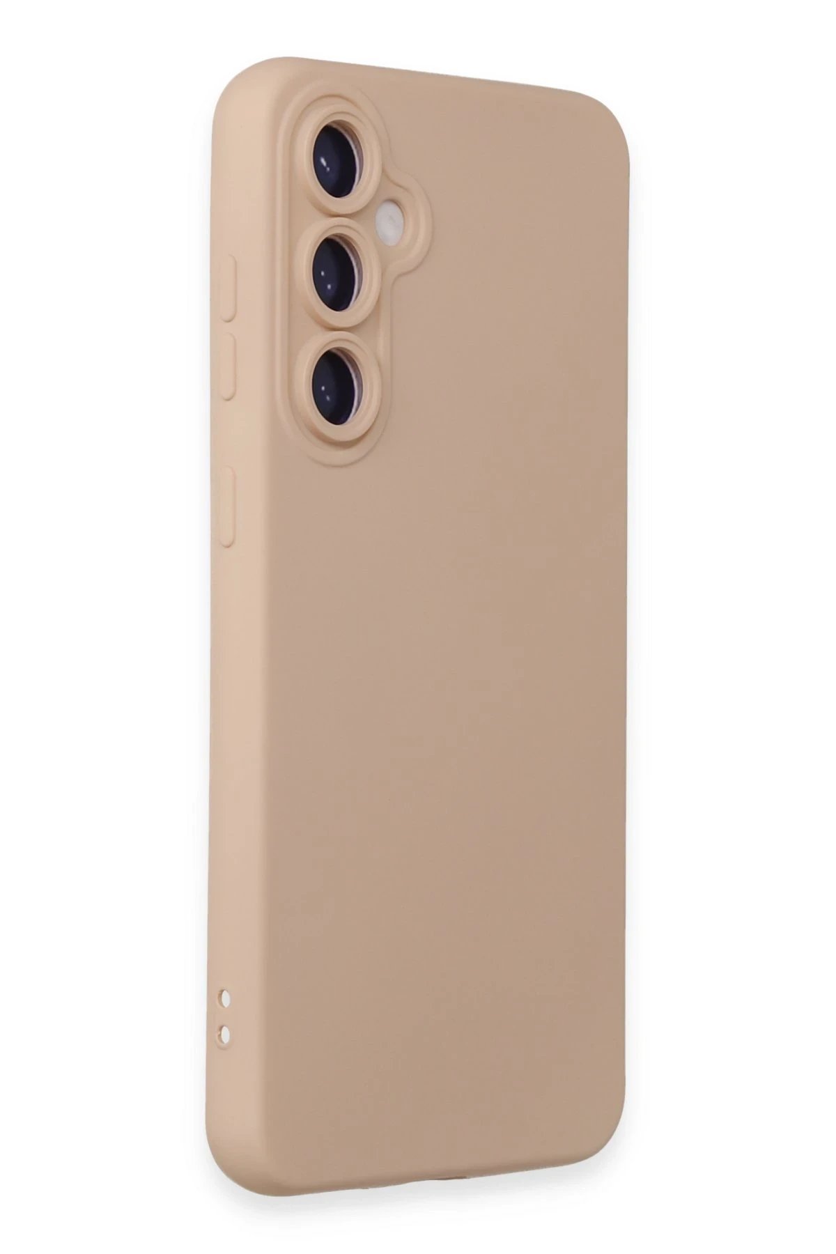 Newface Samsung Galaxy S24 Kılıf Nano içi Kadife Silikon - Pudra