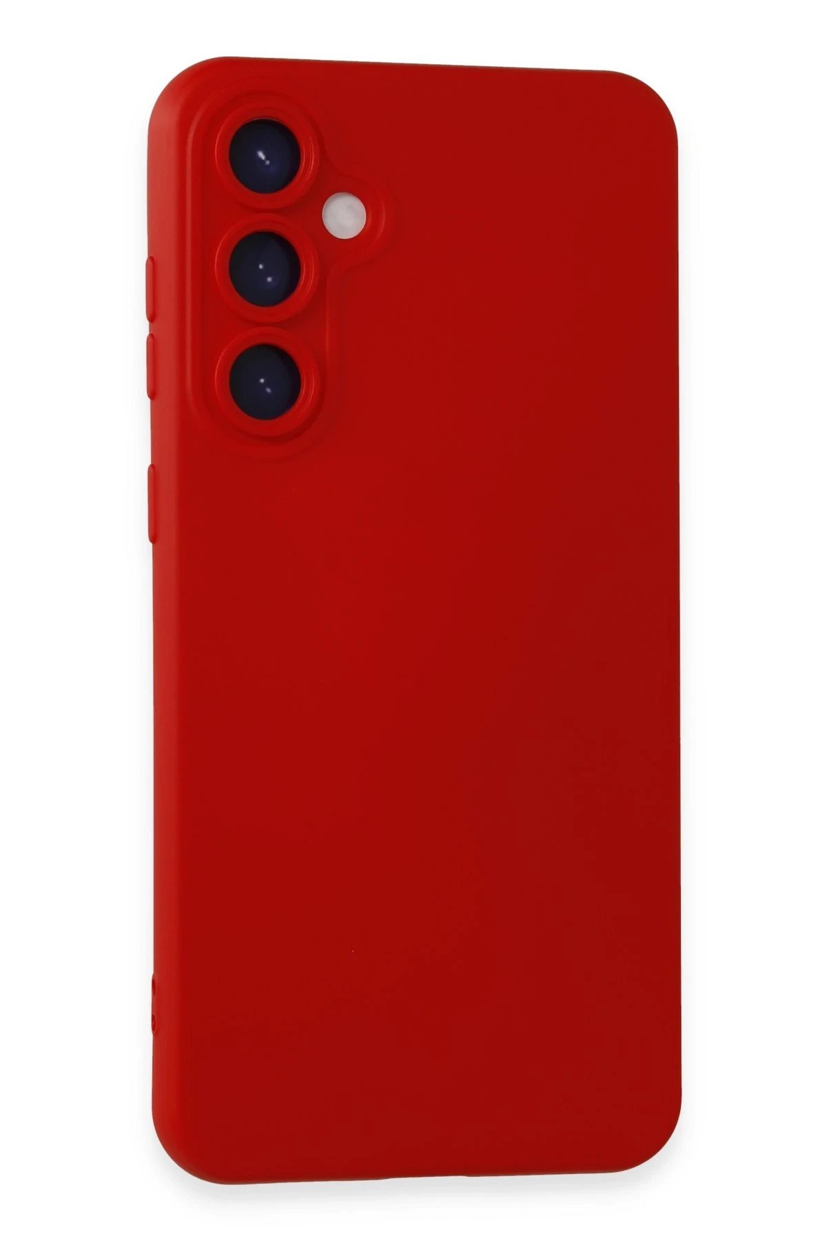 Newface Samsung Galaxy S24 Plus Kılıf Nano içi Kadife Silikon - Kırmızı