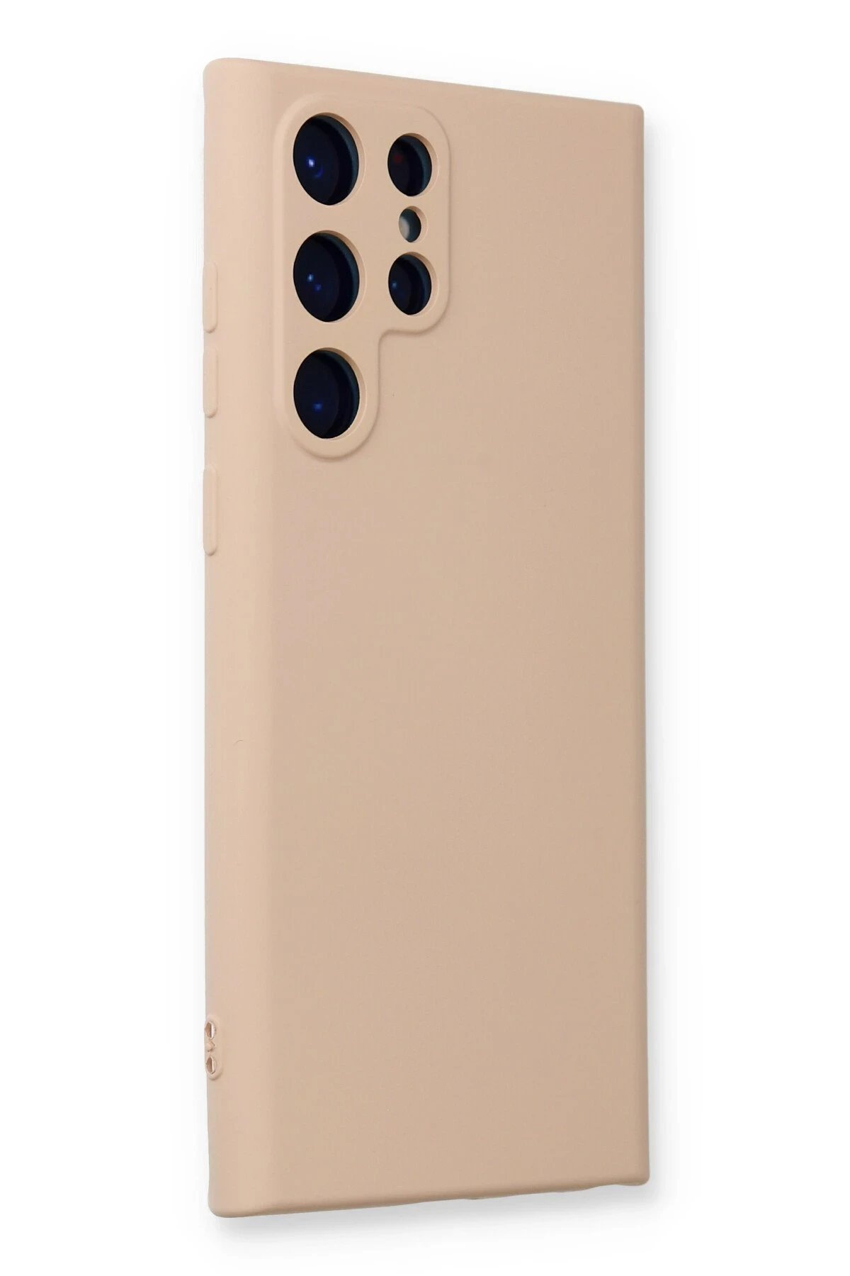 Newface Samsung Galaxy S24 Ultra Kılıf Nano içi Kadife Silikon - Pudra