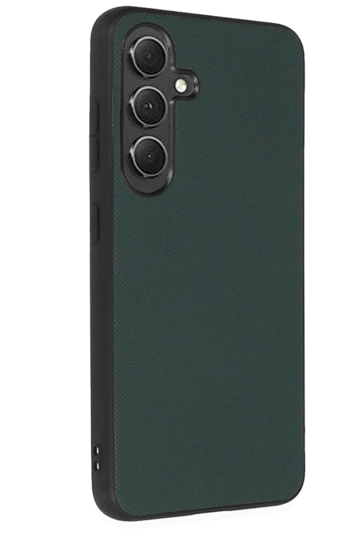 Newface Samsung Galaxy A15 4G Kılıf Taft Kapak - Koyu Yeşil