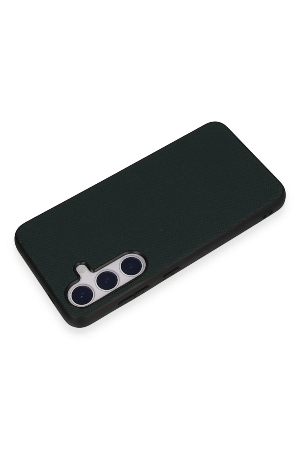 Newface Samsung Galaxy S24 Kılıf Taft Kapak - Koyu Yeşil