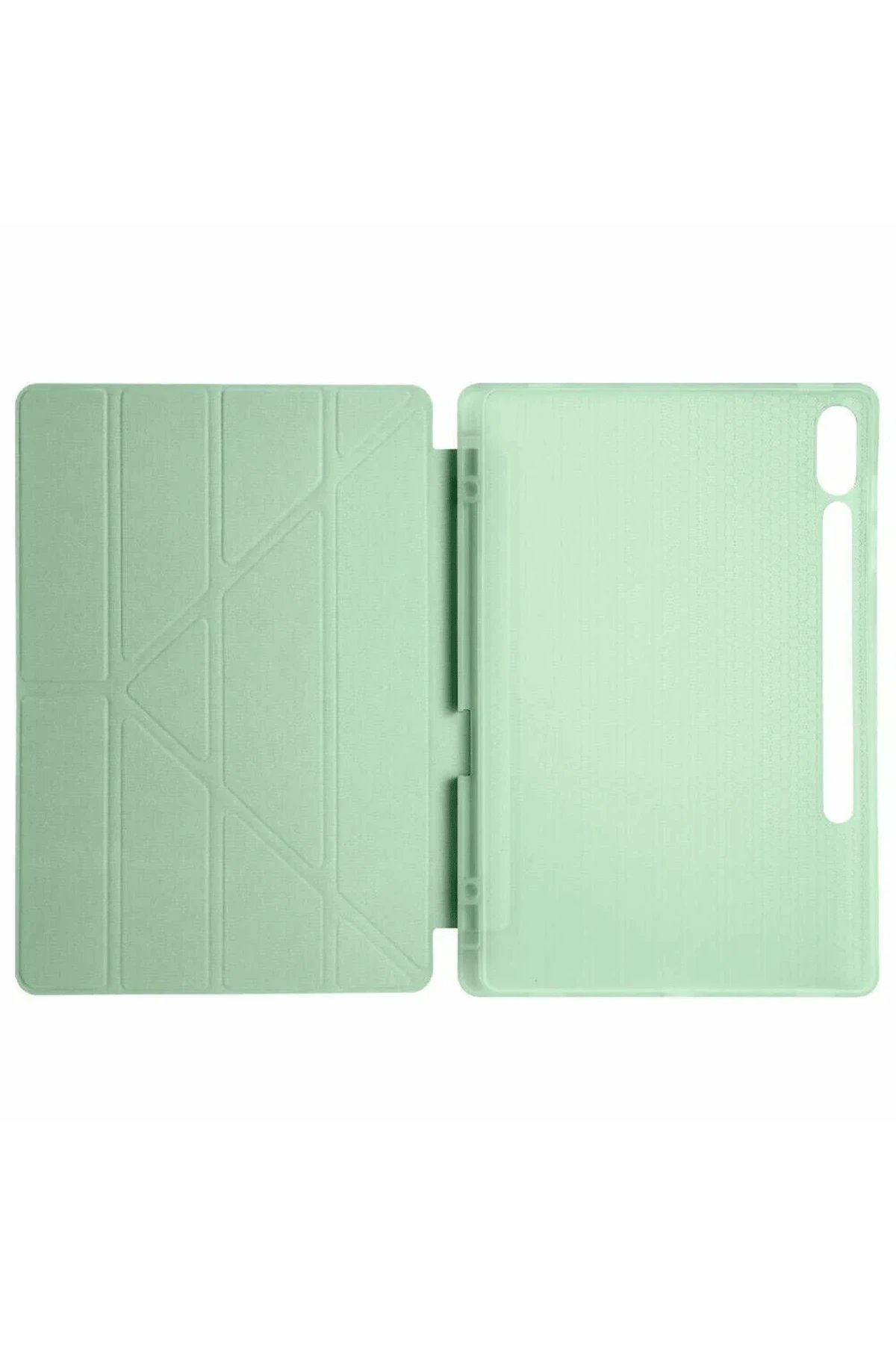 Newface Samsung Galaxy X610 Tab S9 FE Plus 12.4 Kılıf Kalemlikli Mars Tablet Kılıfı - Açık Yeşil