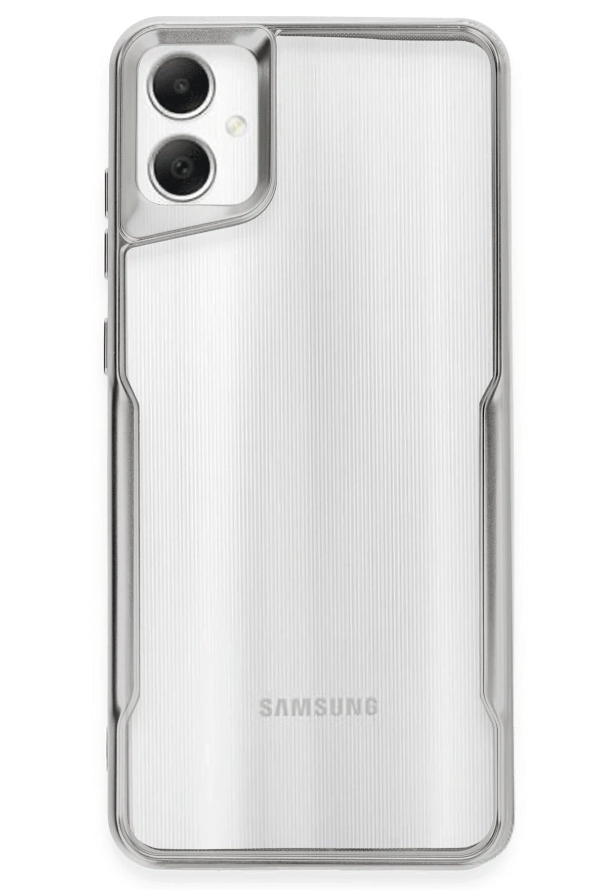 Newface Samsung Galaxy A05 Kılıf Boyi Silikon Kapak - Gümüş