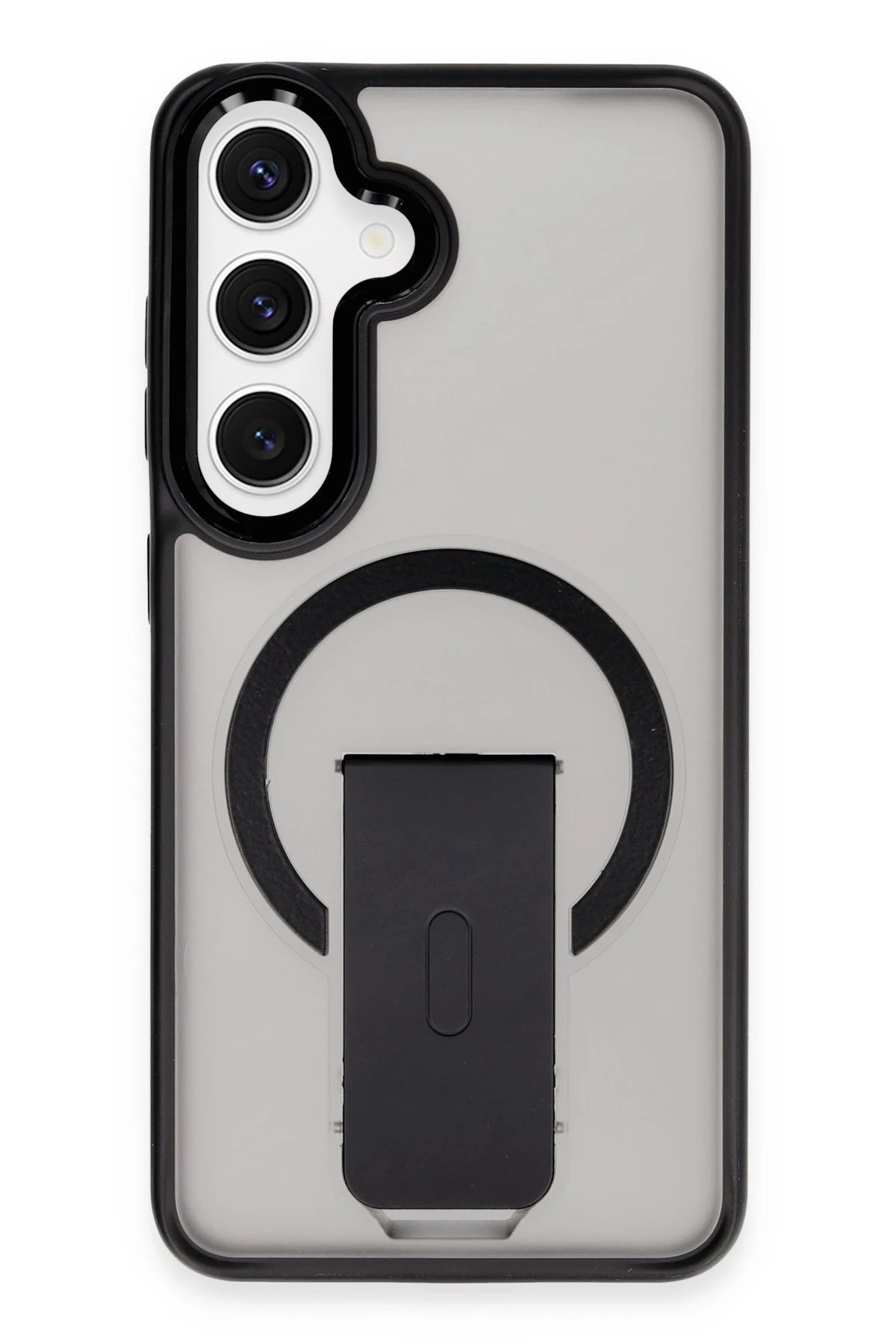 Newface Samsung Galaxy S24 Plus Tork Magsafe Standlı Kapak - Siyah