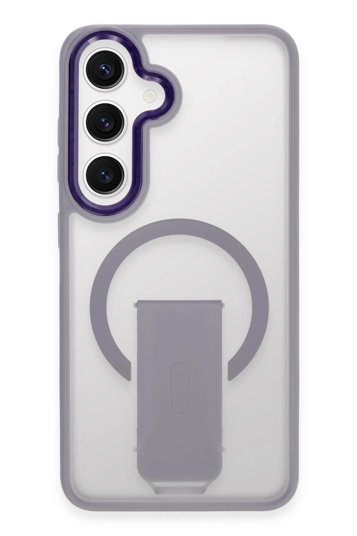 Newface Samsung Galaxy S24 Plus Tork Magsafe Standlı Kapak - Lila