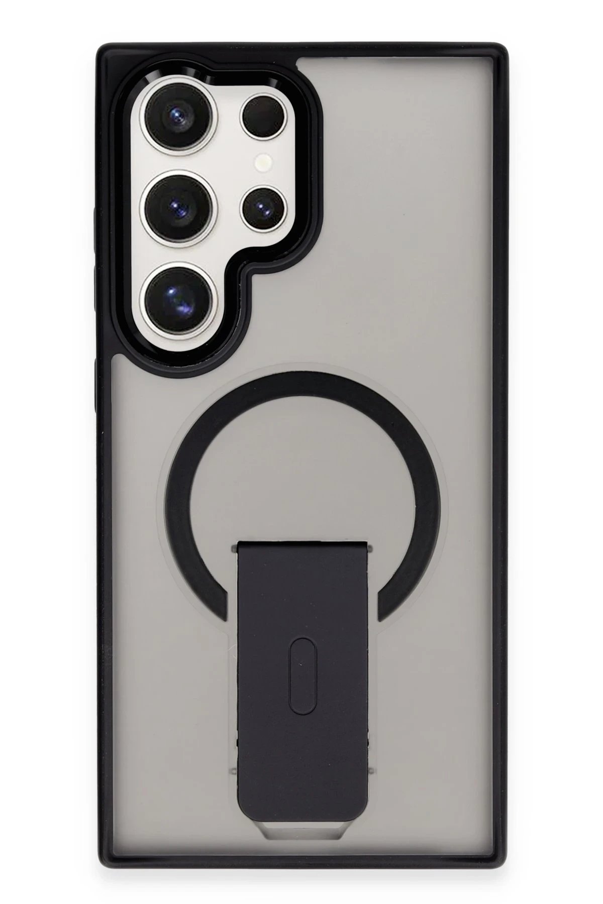 Newface Samsung Galaxy S24 Ultra Tork Magsafe Standlı Kapak - Siyah