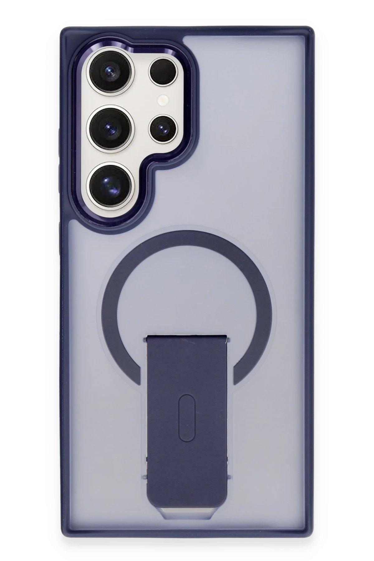 Newface Samsung Galaxy S24 Ultra Tork Magsafe Standlı Kapak - Lacivert