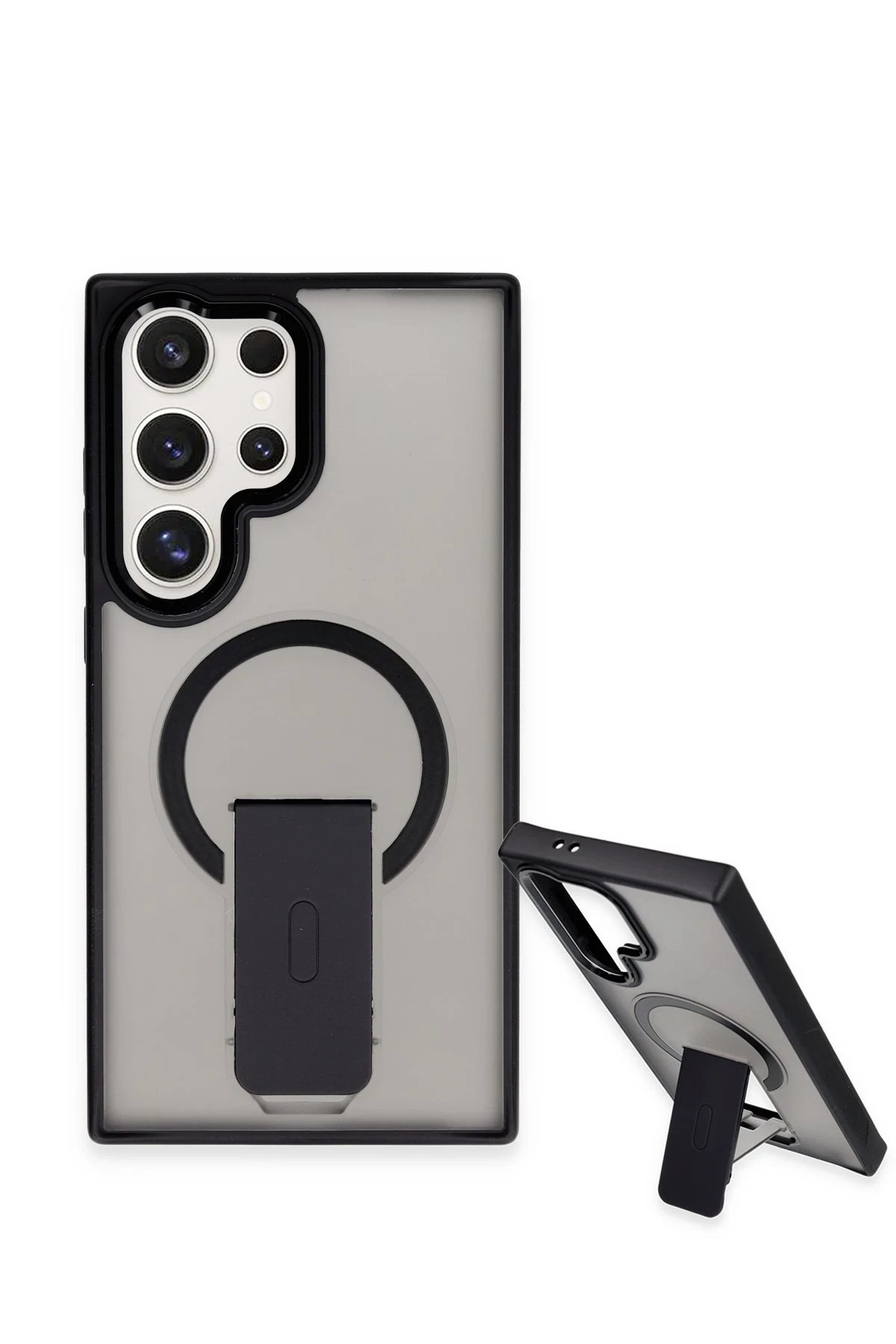 Newface Samsung Galaxy S23 Ultra Tork Magsafe Standlı Kapak - Lila