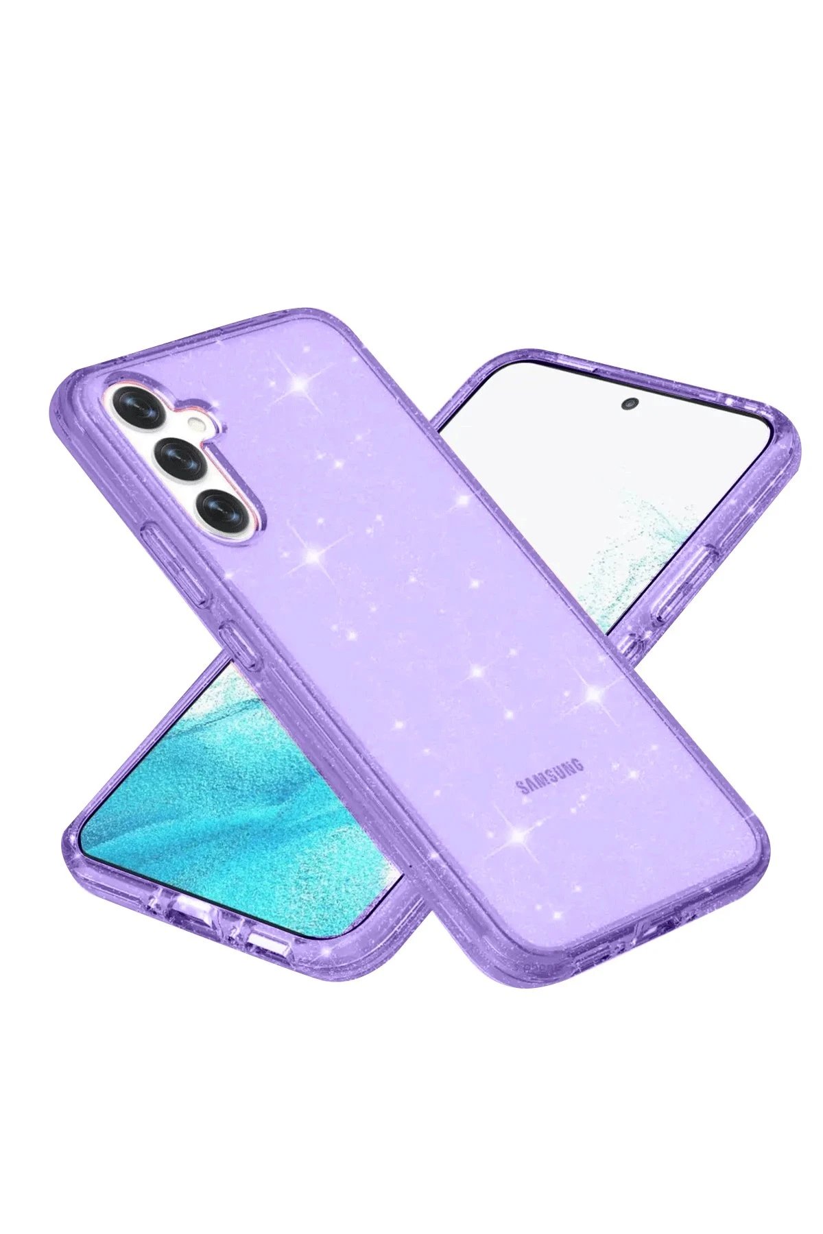 Newface Samsung Galaxy S23 FE Kılıf Glow Magsafe Kapak - Mor