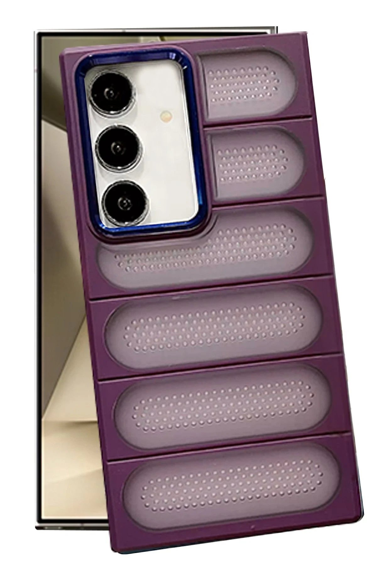 Newface Samsung Galaxy S24 Plus Kılıf Airmax Silikon Kapak - Derin Mor