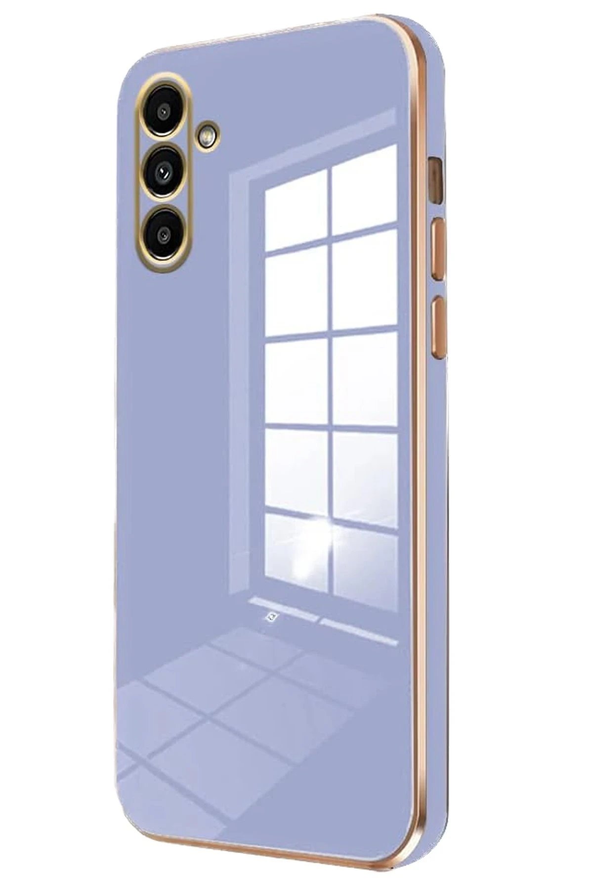 Newface Samsung Galaxy M15 Kılıf Volet Silikon - Mavi