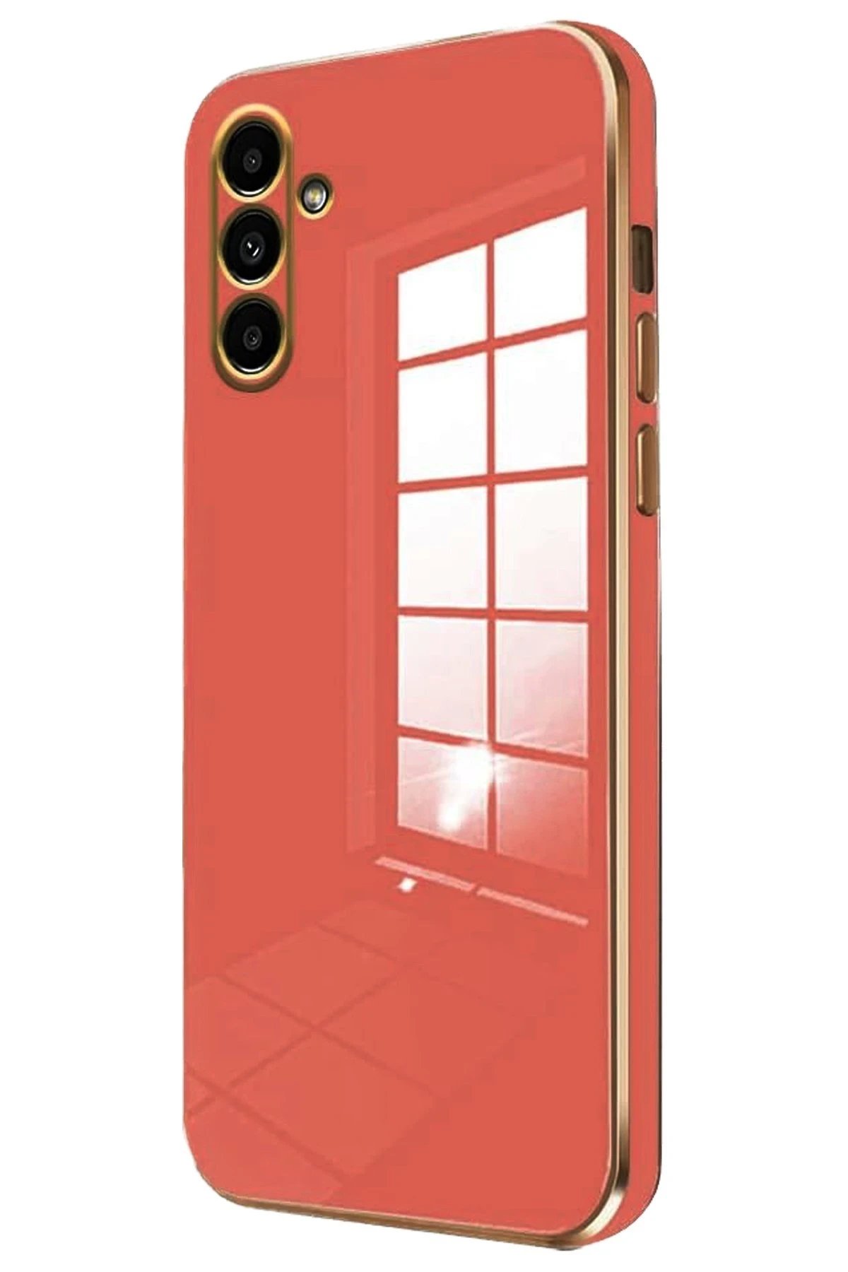 Newface Samsung Galaxy M15 Kılıf Volet Silikon - Kırmızı