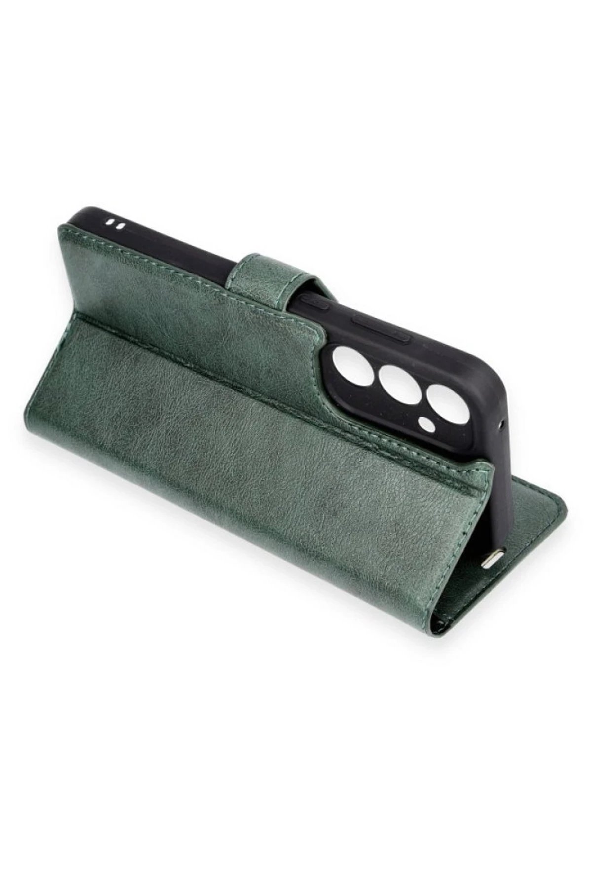 Newface Samsung Galaxy A05S Kılıf Trend S Plus Kapaklı Kılıf - Yeşil