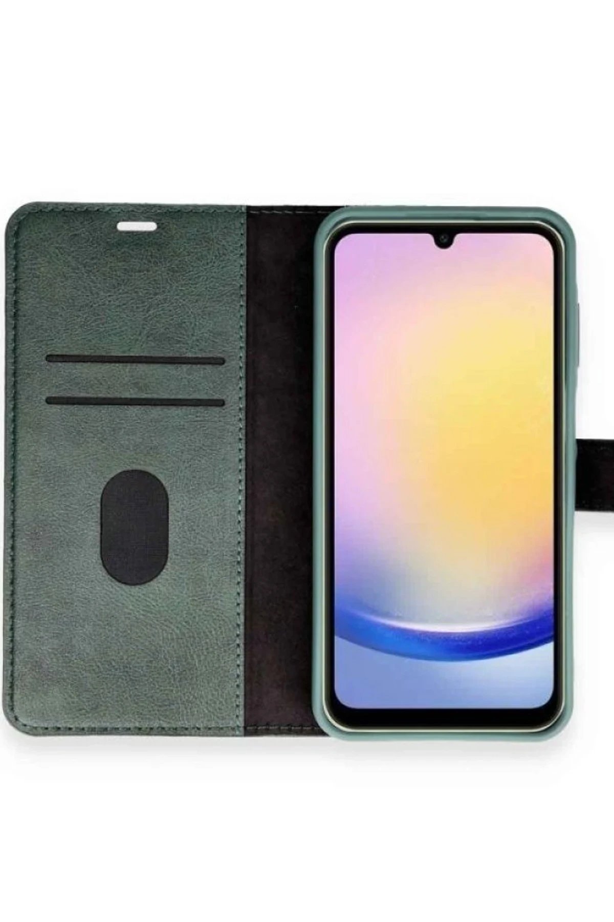 Newface Samsung Galaxy A05S Kılıf Trend S Plus Kapaklı Kılıf - Yeşil