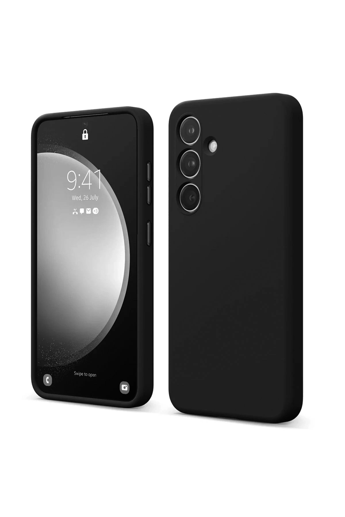 Newface Samsung Galaxy S24 FE Kılıf First Silikon - Siyah