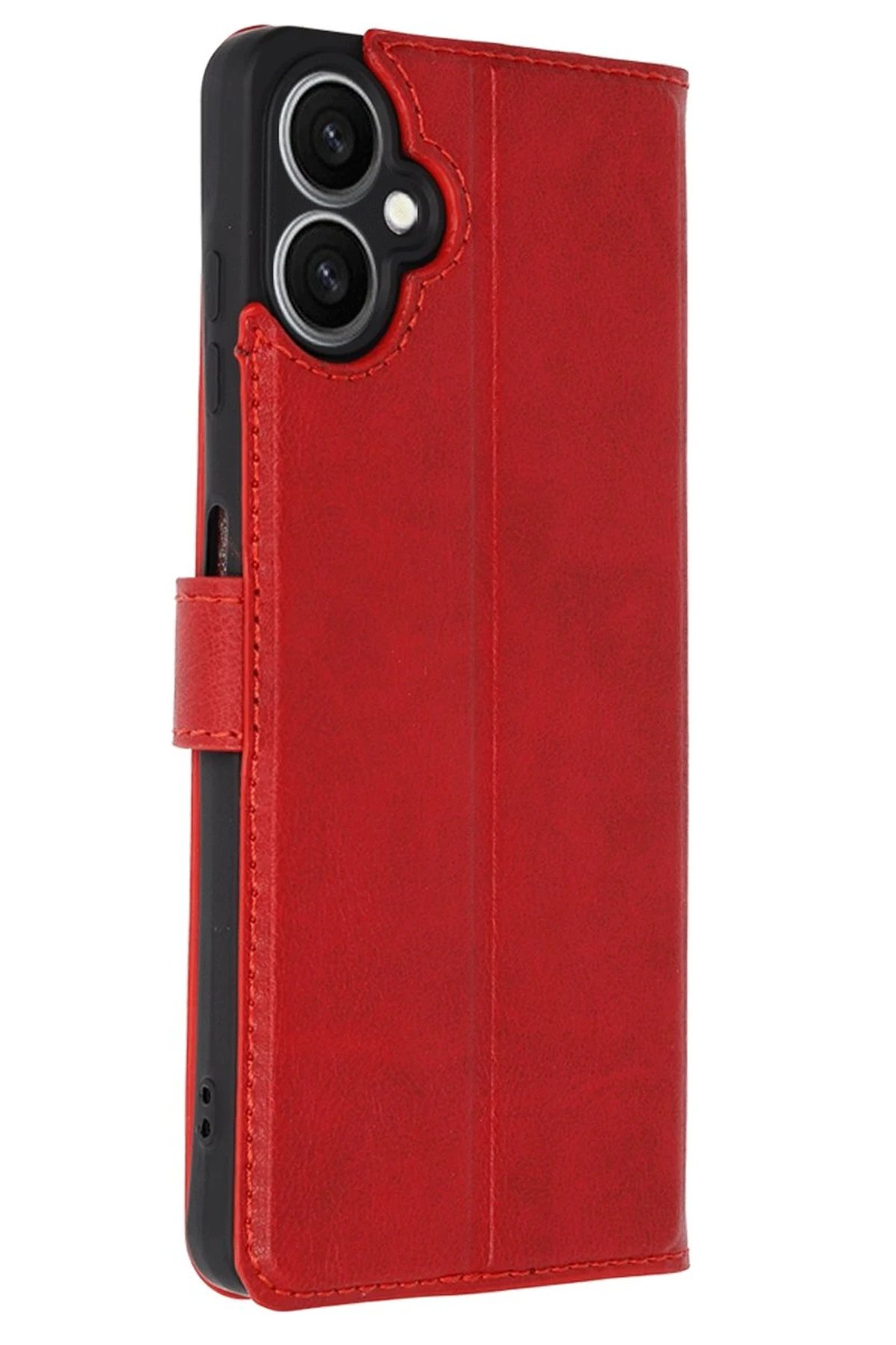 Newface Samsung Galaxy A06 Kılıf Trend S Plus Kapaklı Kılıf - Kırmızı