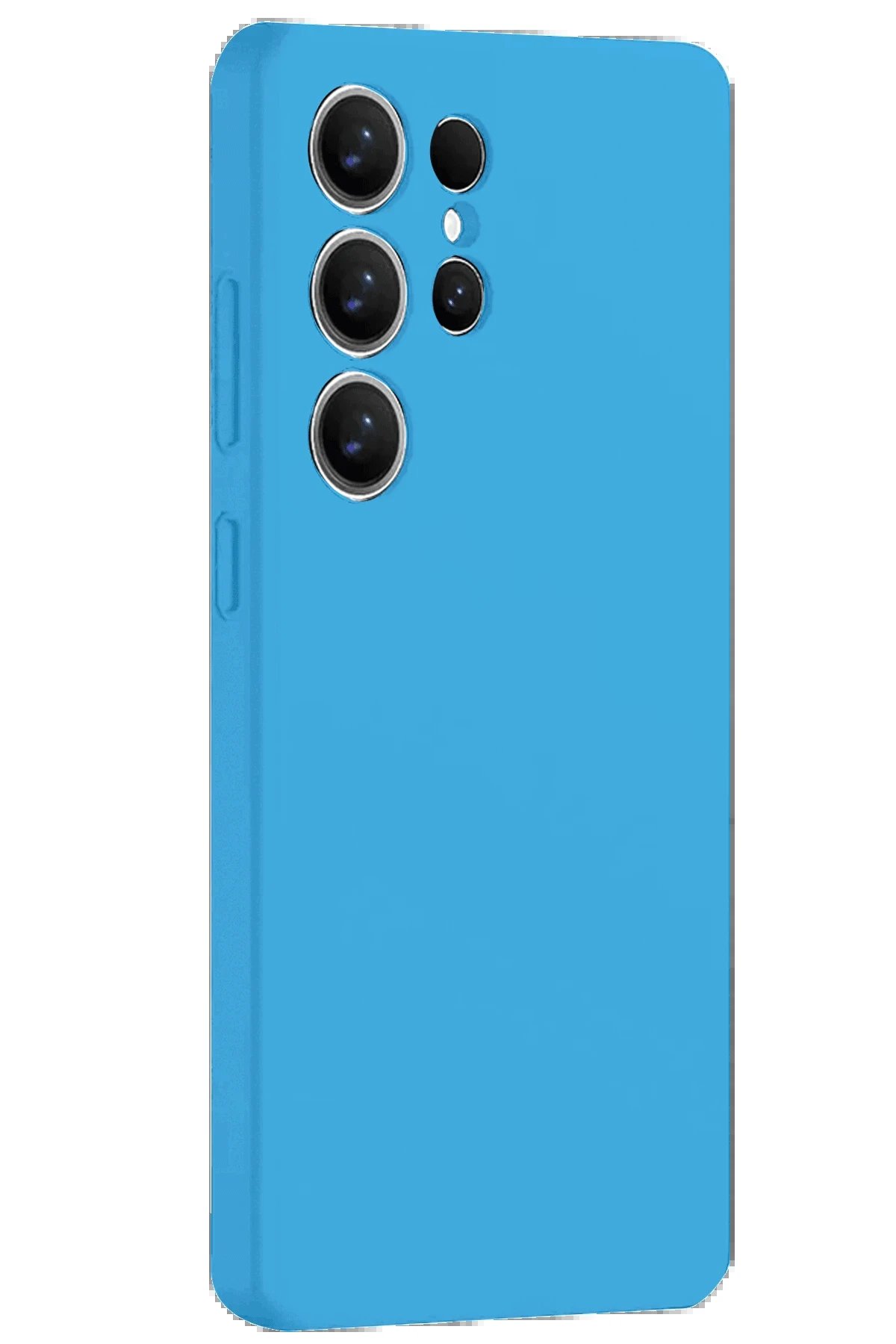 Newface Samsung Galaxy S25 Ultra Kılıf Nano içi Kadife Silikon - Mavi