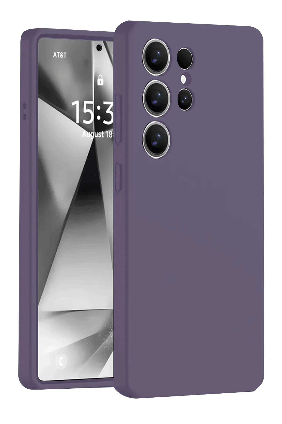 Newface Samsung Galaxy S25 Ultra Kılıf Nano içi Kadife Silikon - Mor