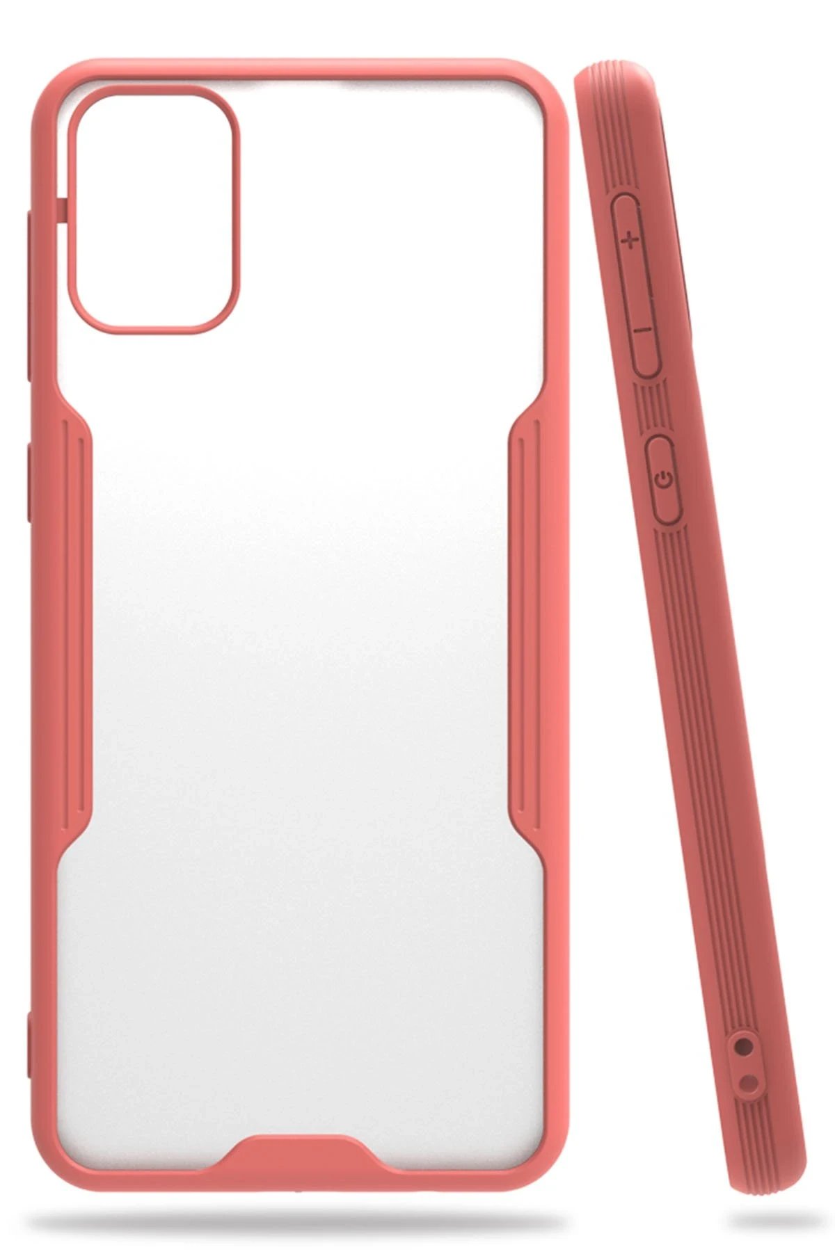 Newface Samsung Galaxy M31 Kılıf Platin Silikon - Pembe