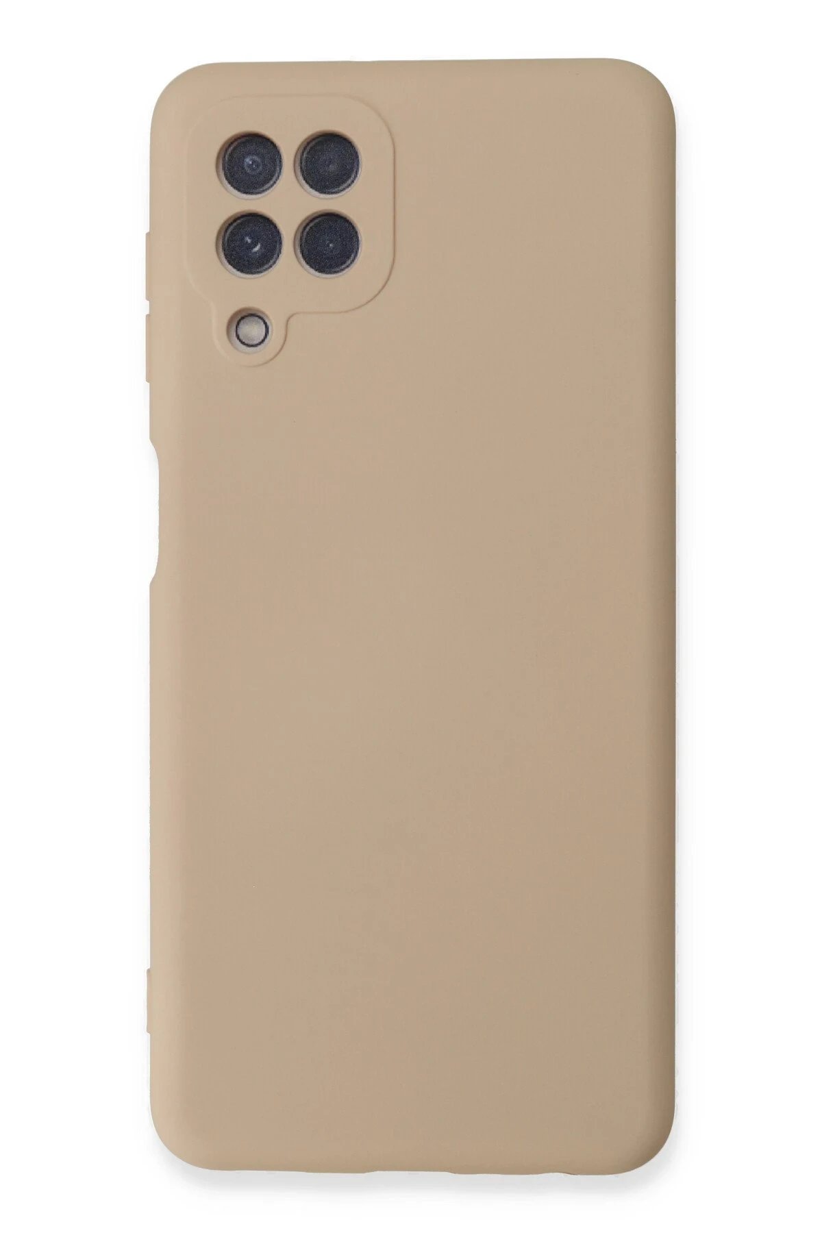 Newface Samsung Galaxy A22 Kılıf Nano içi Kadife Silikon - Pudra