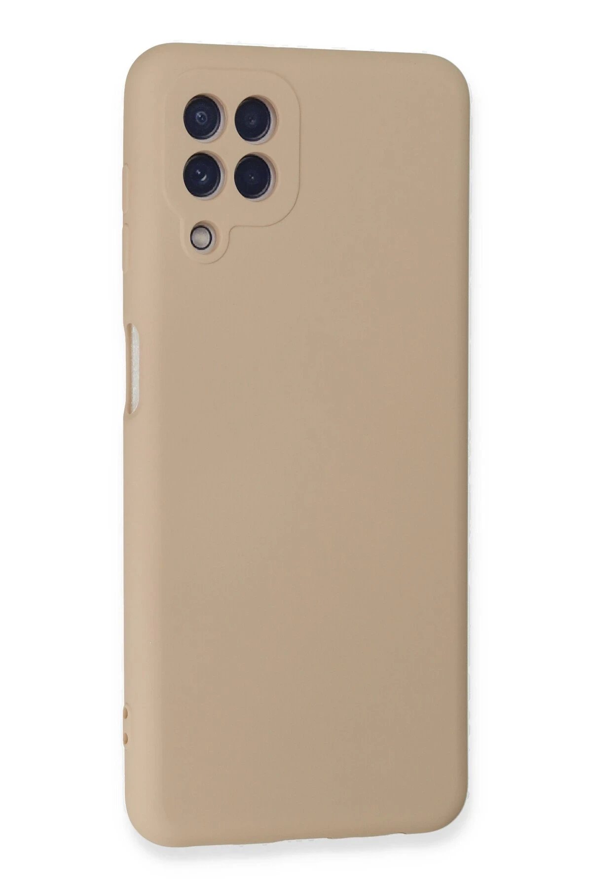 Newface Samsung Galaxy A22 Kılıf Nano içi Kadife Silikon - Pudra