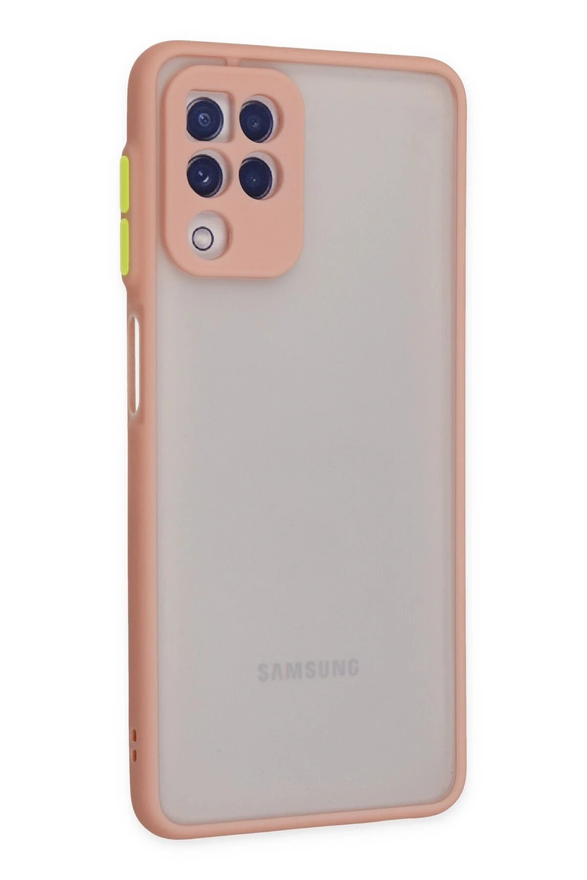 Newface Samsung Galaxy A22 Kılıf Montreal Silikon Kapak - Pembe