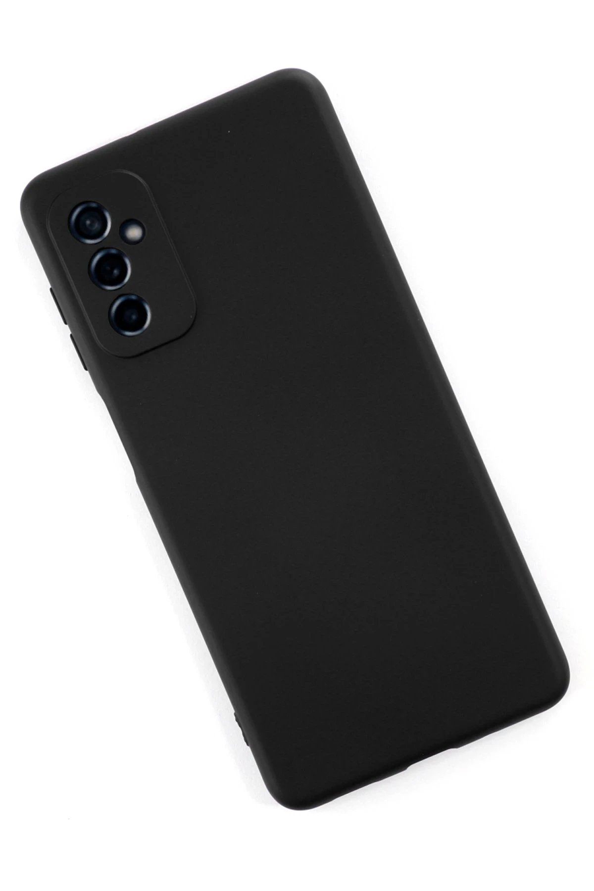 Newface Samsung Galaxy M52 5G Kılıf Nano içi Kadife Silikon - Siyah