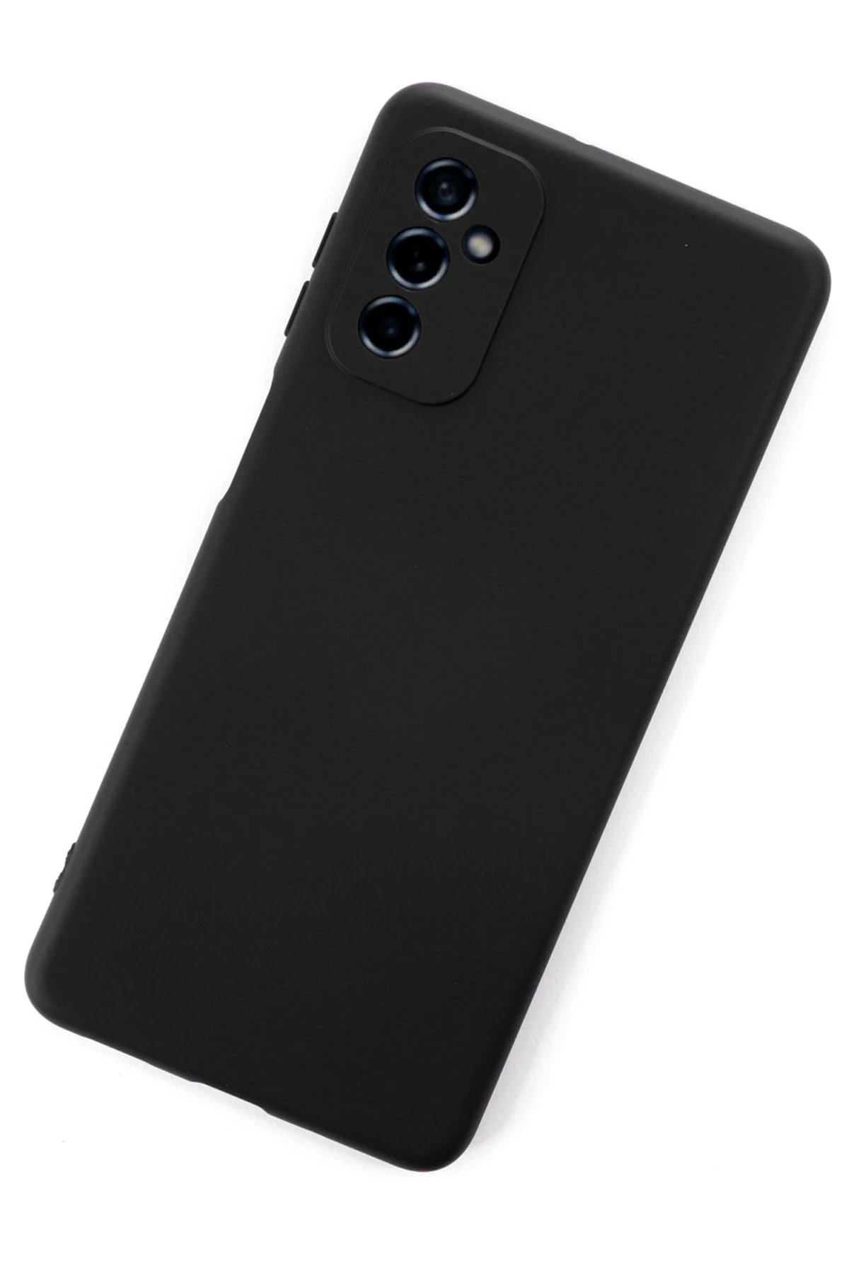 Newface Samsung Galaxy M52 5G Kılıf Nano içi Kadife Silikon - Siyah