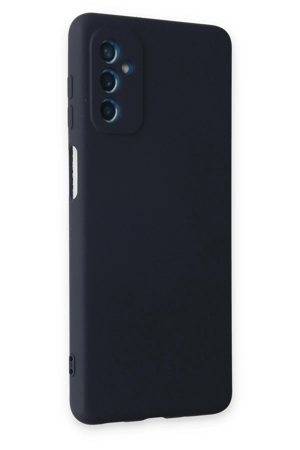 Newface Samsung Galaxy M52 5G Kılıf Nano içi Kadife Silikon - Lacivert