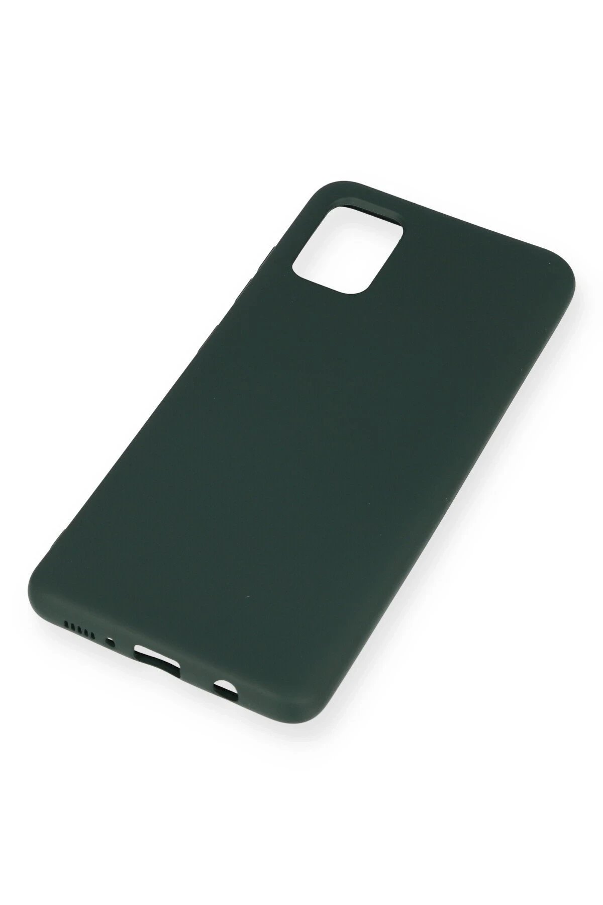 Newface Samsung Galaxy A51 Kılıf Nano içi Kadife Silikon - Koyu Yeşil