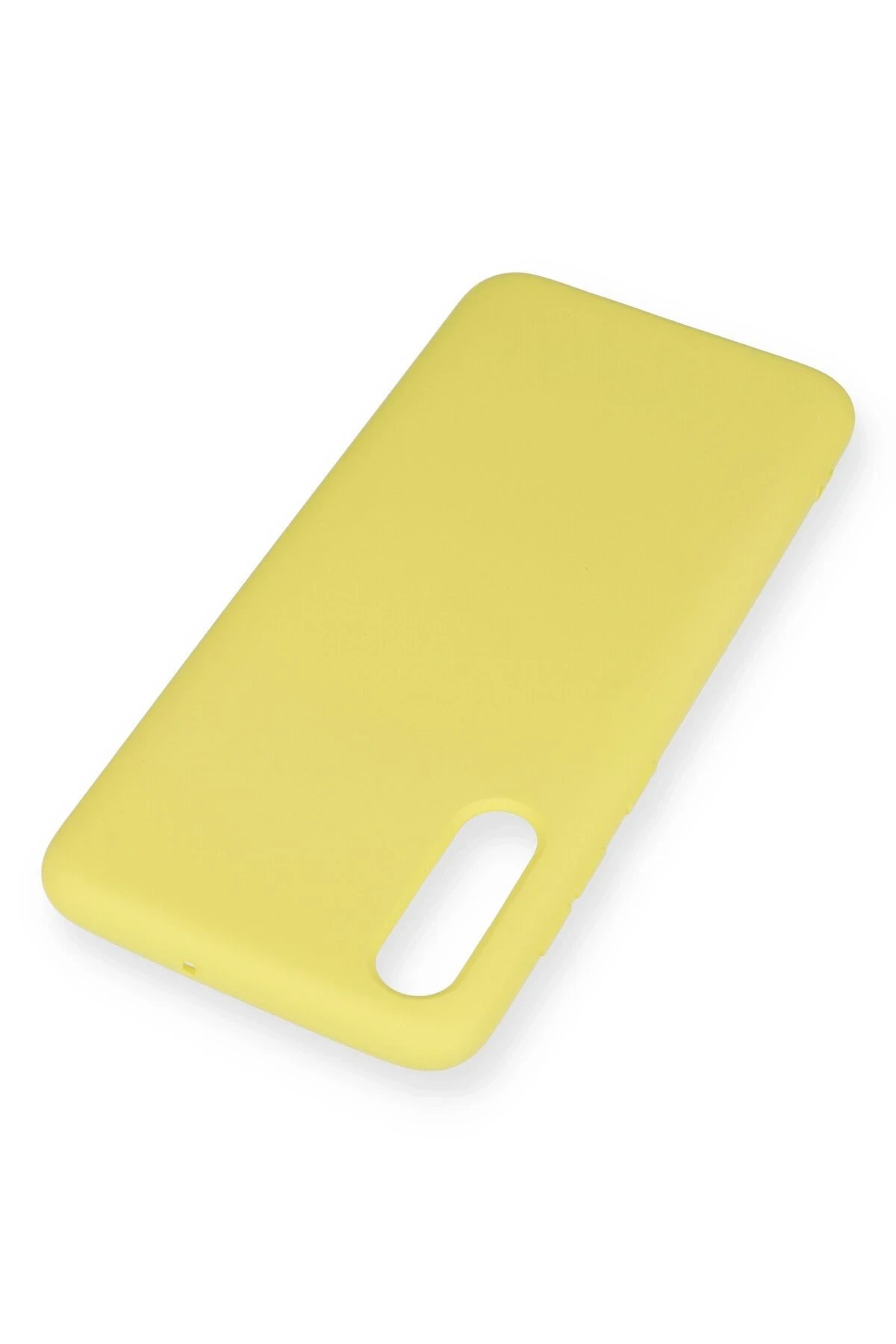 Newface Samsung Galaxy A70 Kılıf Nano içi Kadife Silikon - Sarı