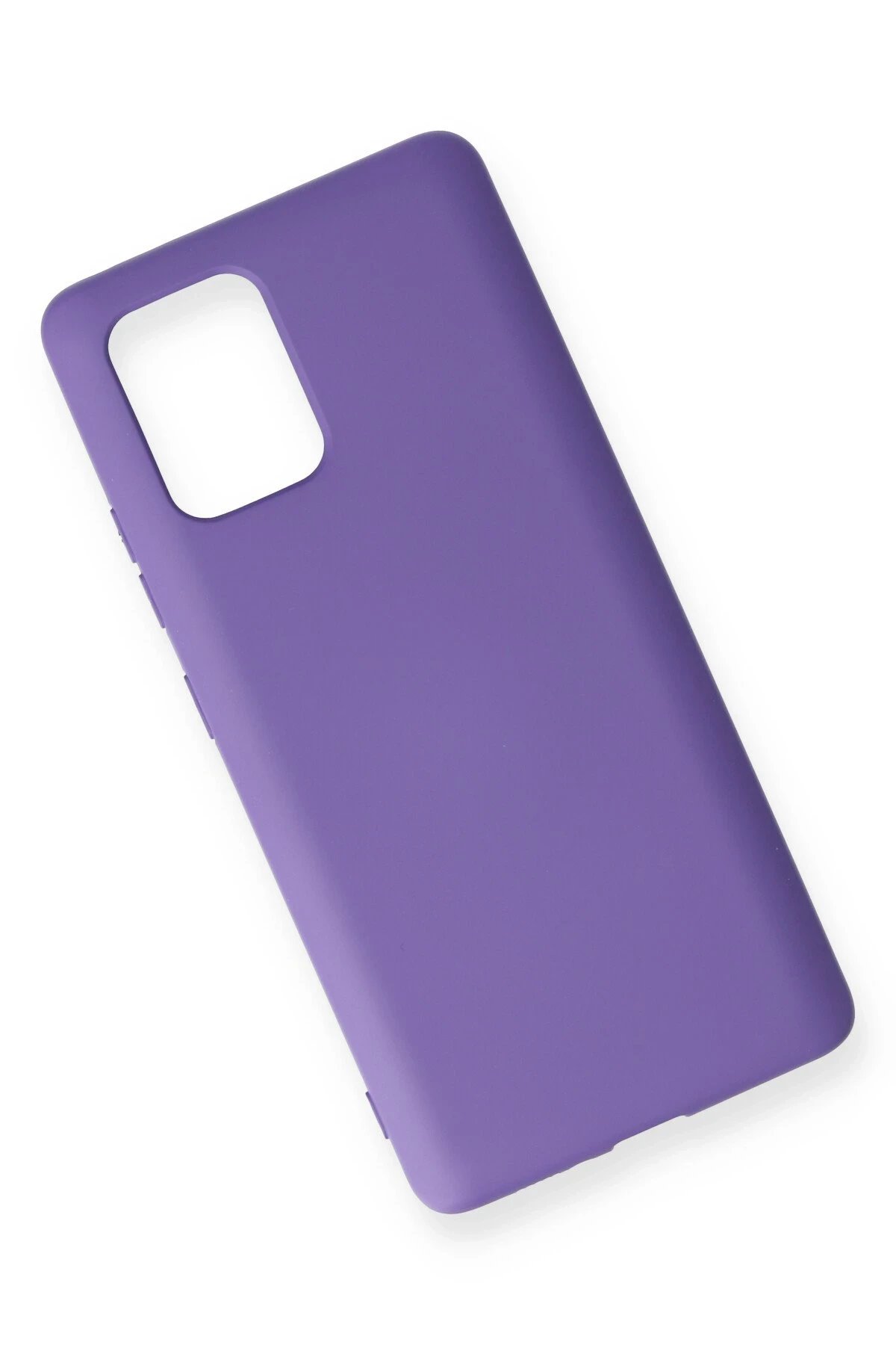 Newface Samsung Galaxy A91 / S10 Lite Kılıf Nano içi Kadife Silikon - Mor