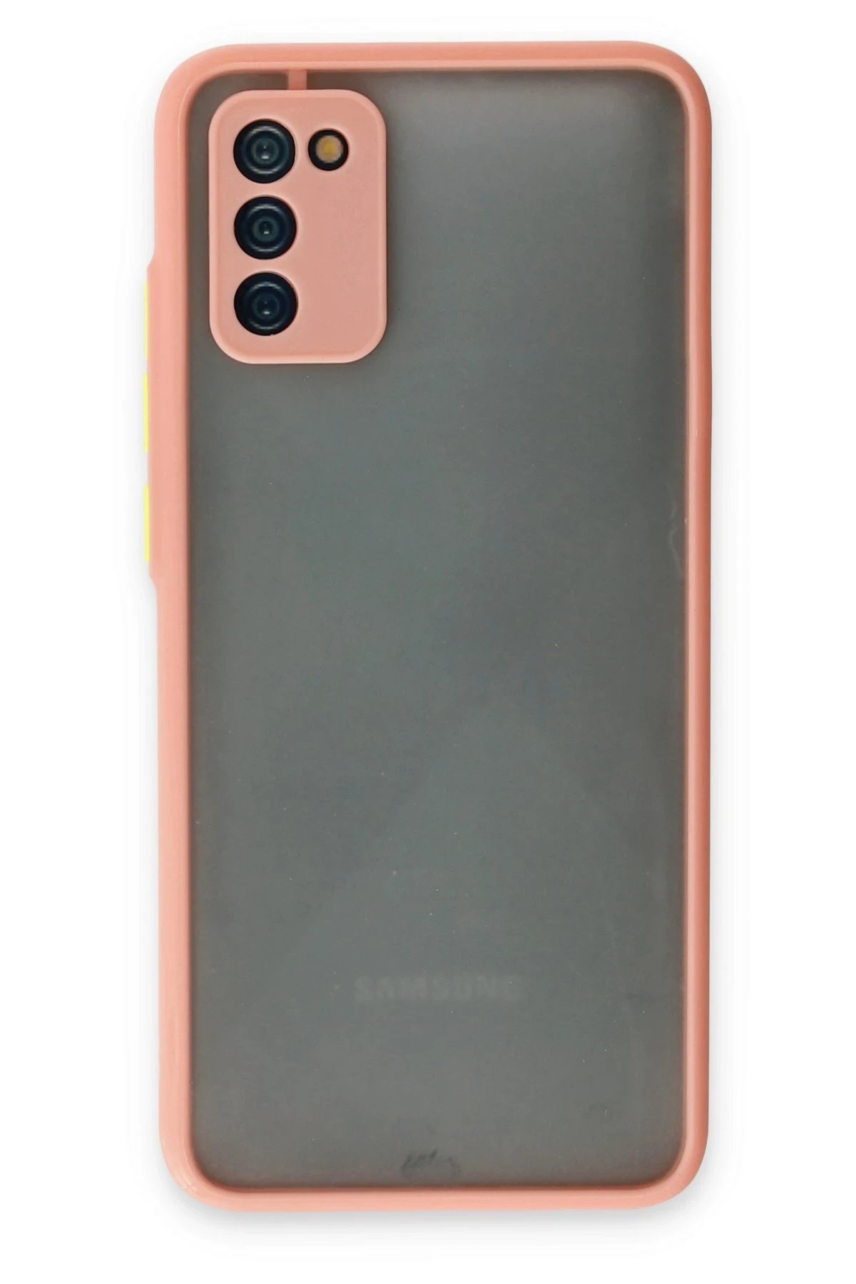 Newface Samsung Galaxy A02S Kılıf Montreal Silikon Kapak - Pembe