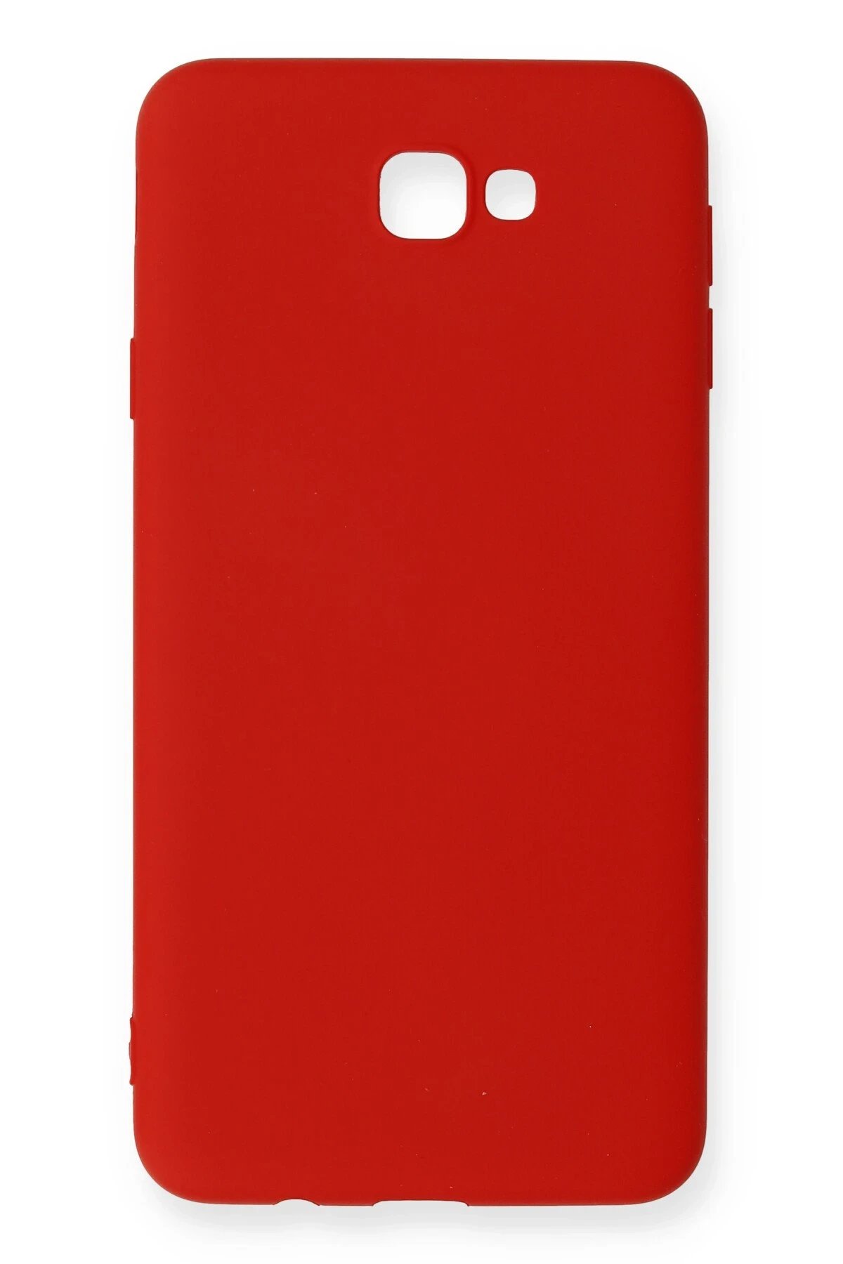 Newface Samsung Galaxy J7 Prime Kılıf Nano içi Kadife Silikon - Kırmızı