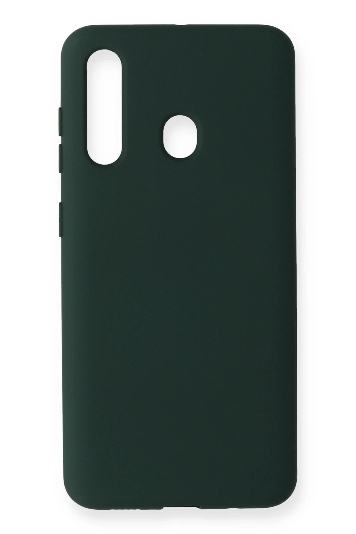 Newface Samsung Galaxy M40 Kılıf Nano içi Kadife Silikon - Koyu Yeşil