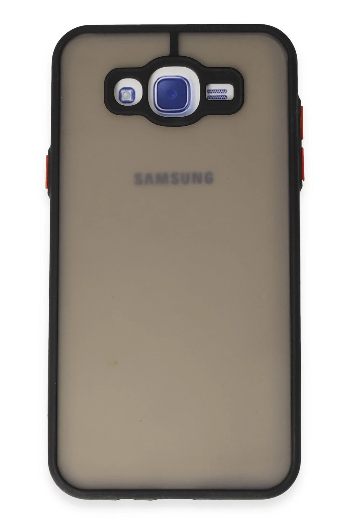 Newface Samsung Galaxy J7 Kılıf Montreal Silikon Kapak - Siyah