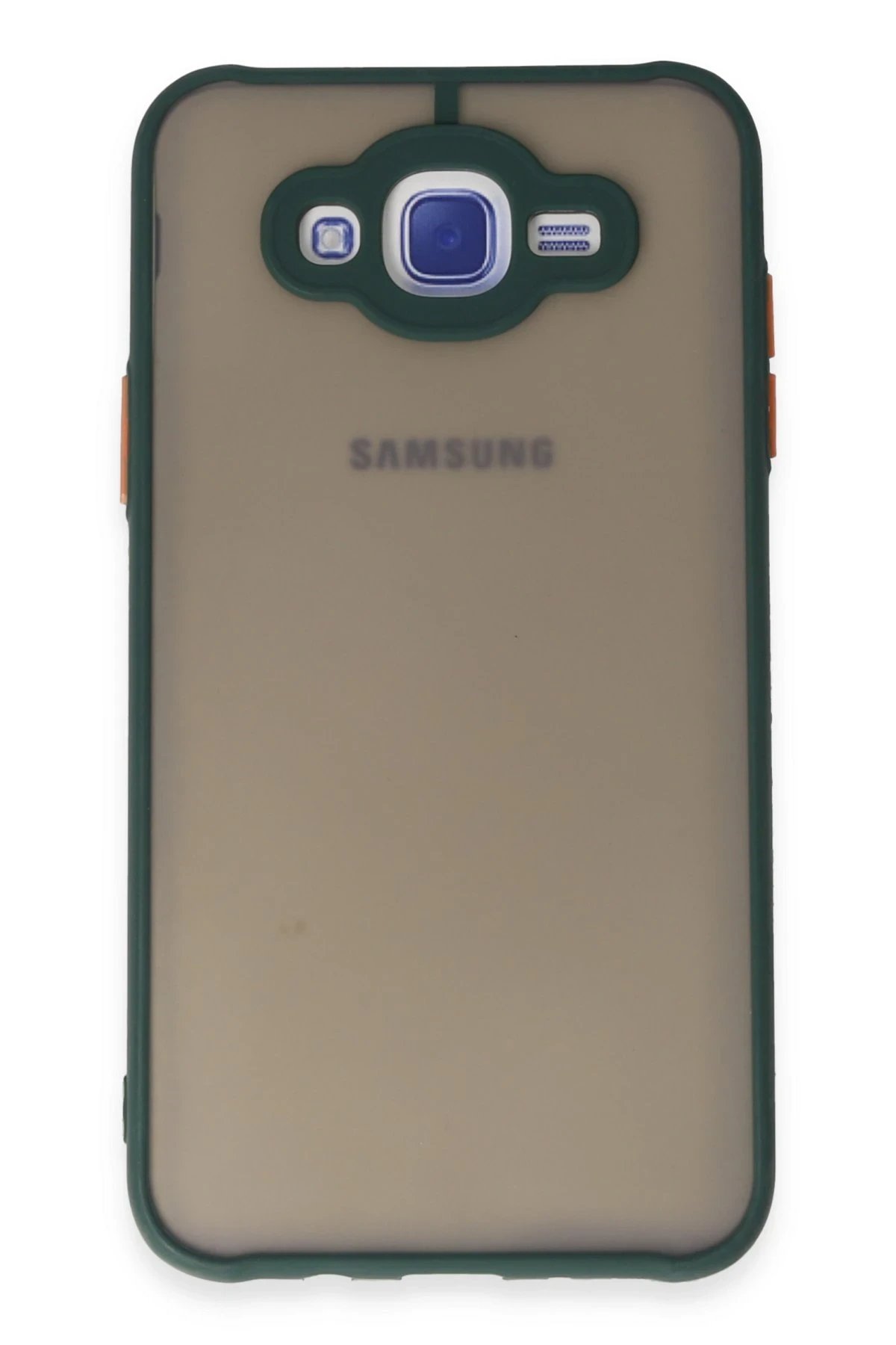 Newface Samsung Galaxy J7 Kılıf Montreal Silikon Kapak - Yeşil