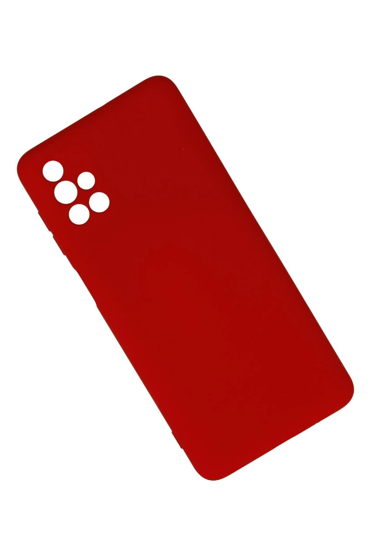 Newface Samsung Galaxy M51 Kılıf Nano içi Kadife Silikon - Kırmızı