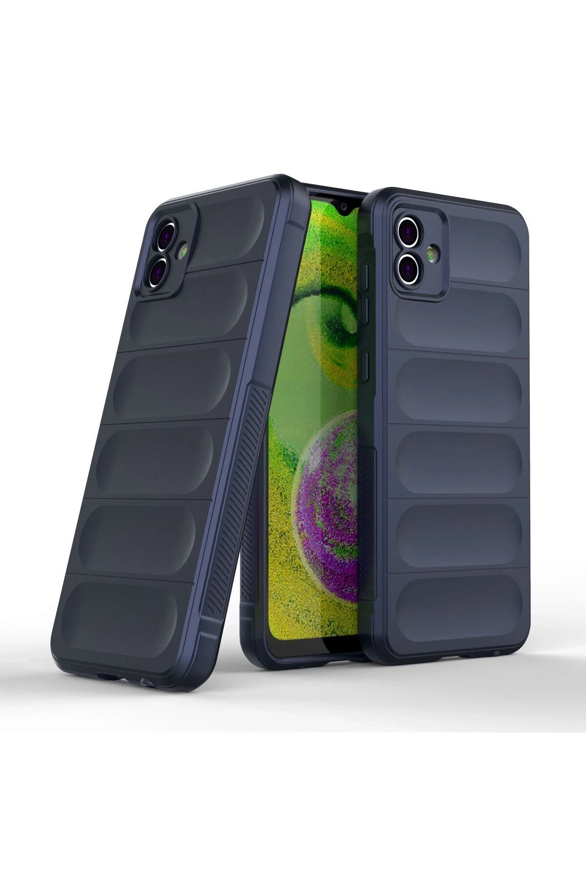 Newface Samsung Galaxy A04E Kılıf Optimum Silikon - Lacivert