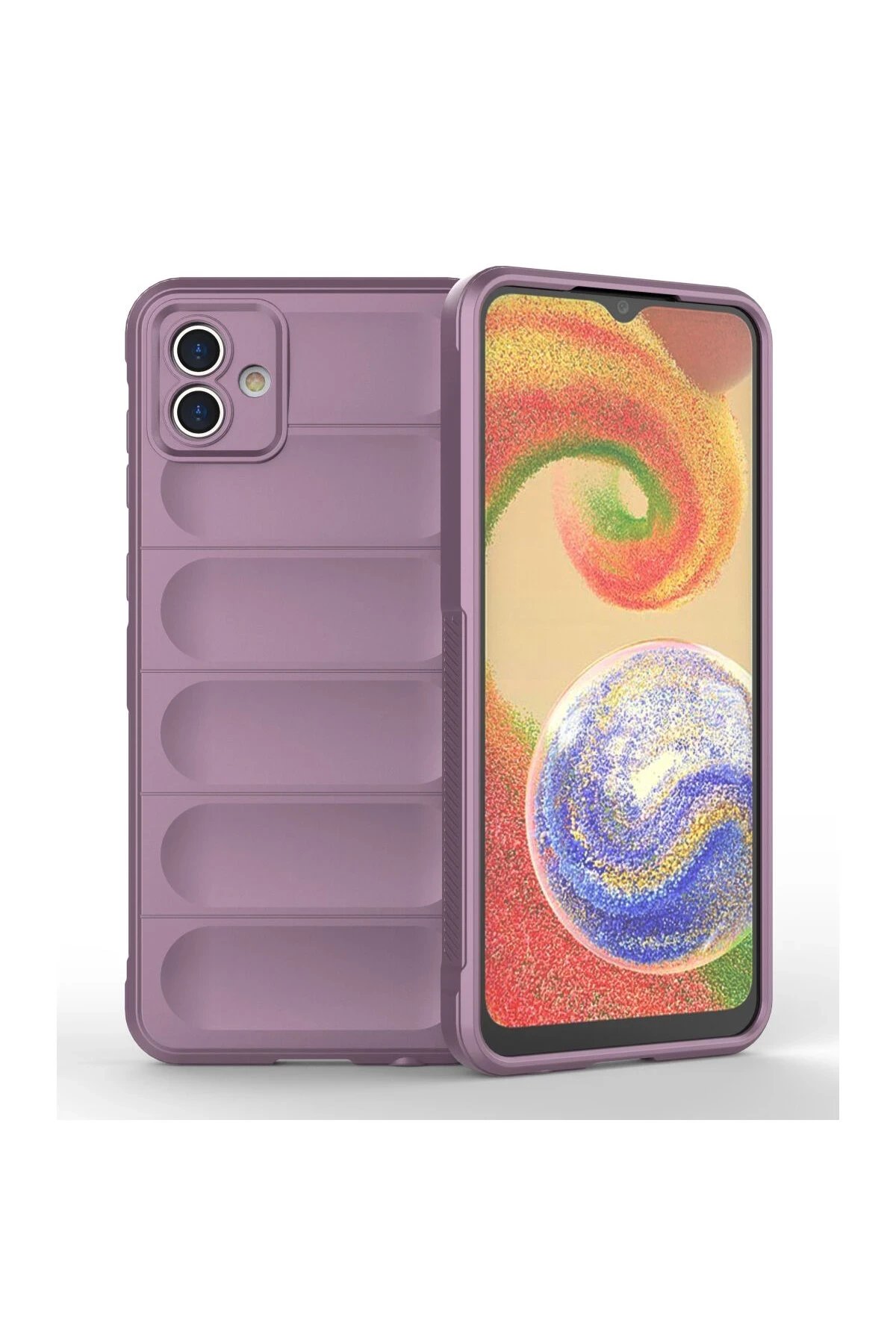 Newface Samsung Galaxy A04E Kılıf Optimum Silikon - Mor