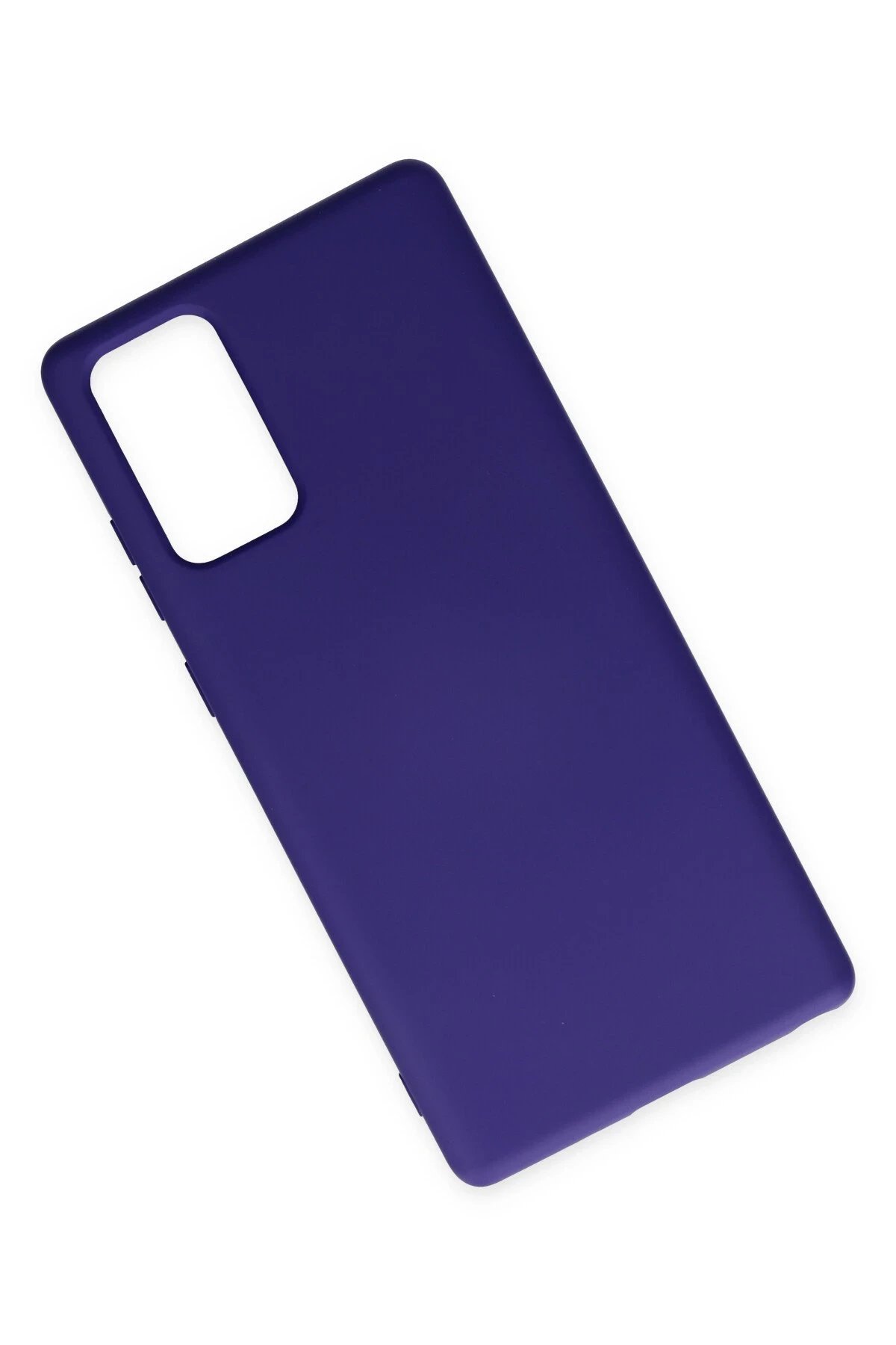 Newface Samsung Galaxy Note 20 Kılıf Nano içi Kadife Silikon - Mor