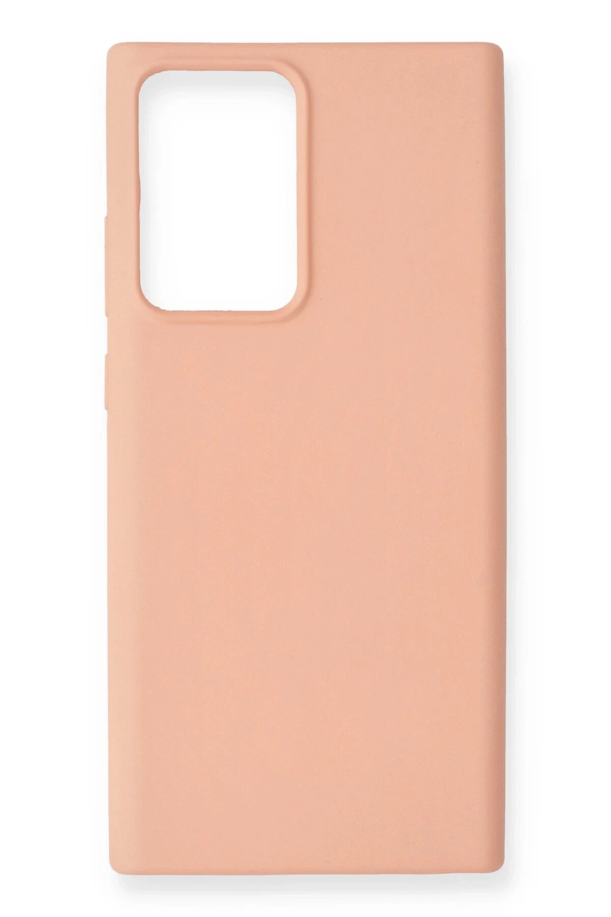 Newface Samsung Galaxy Note 20 Ultra Kılıf Nano içi Kadife Silikon - Pudra