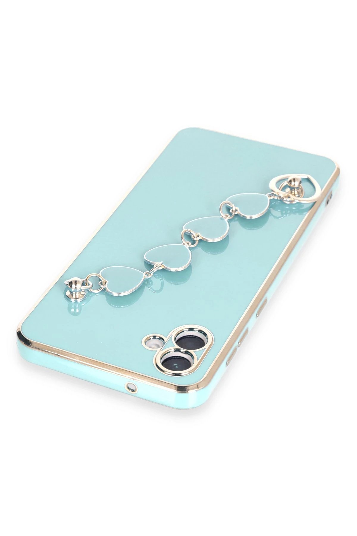 Newface Samsung Galaxy A04E Kılıf Esila Silikon - Su Yeşili