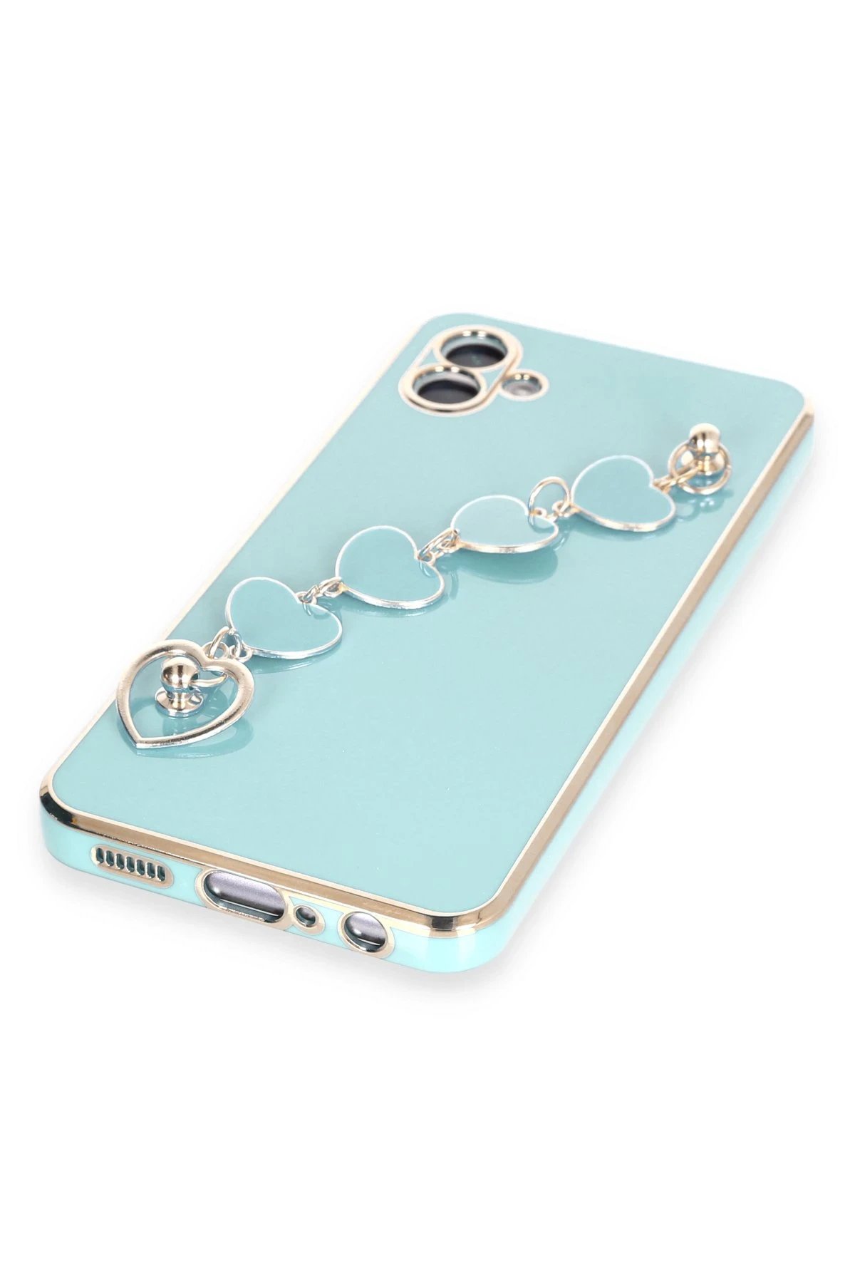 Newface Samsung Galaxy A04E Kılıf Esila Silikon - Su Yeşili