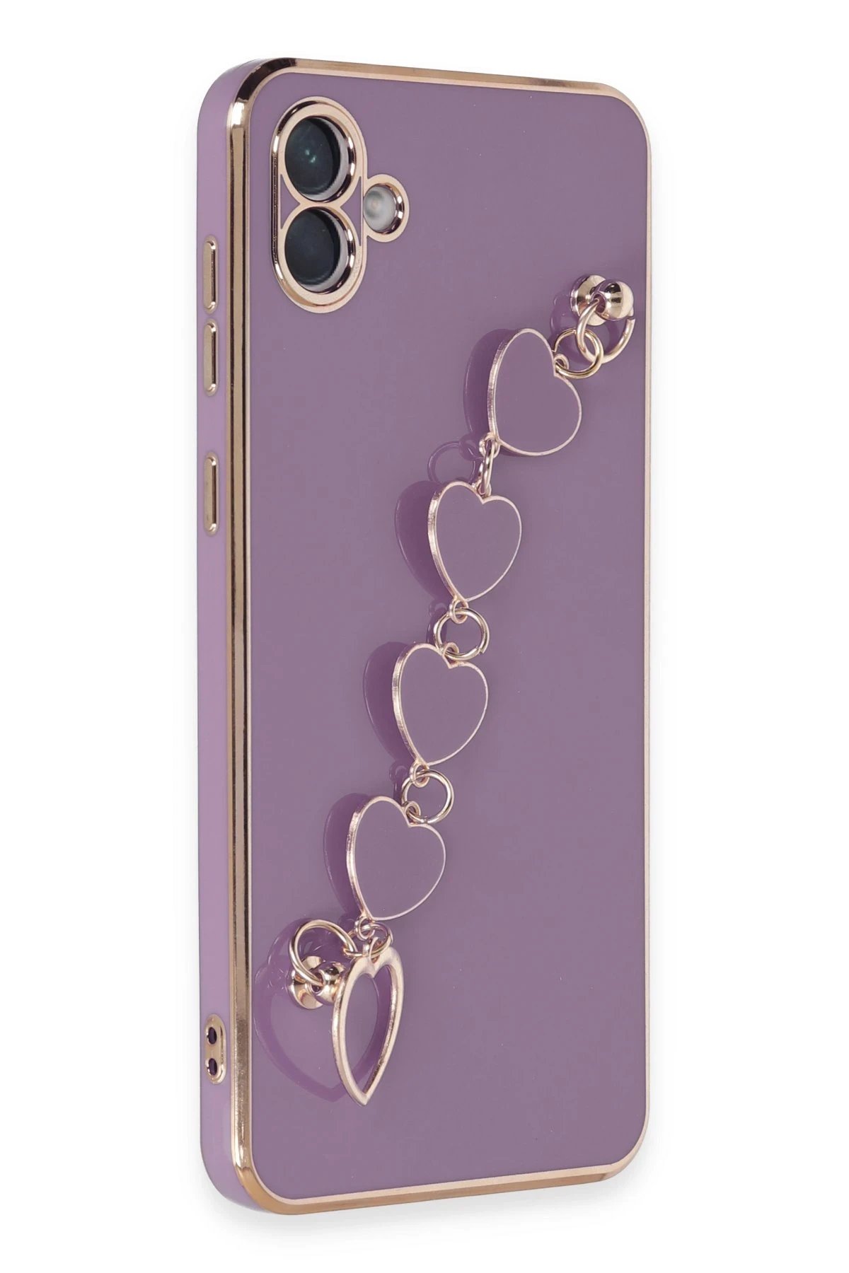 Newface Samsung Galaxy A04E Kılıf Esila Silikon - Mor