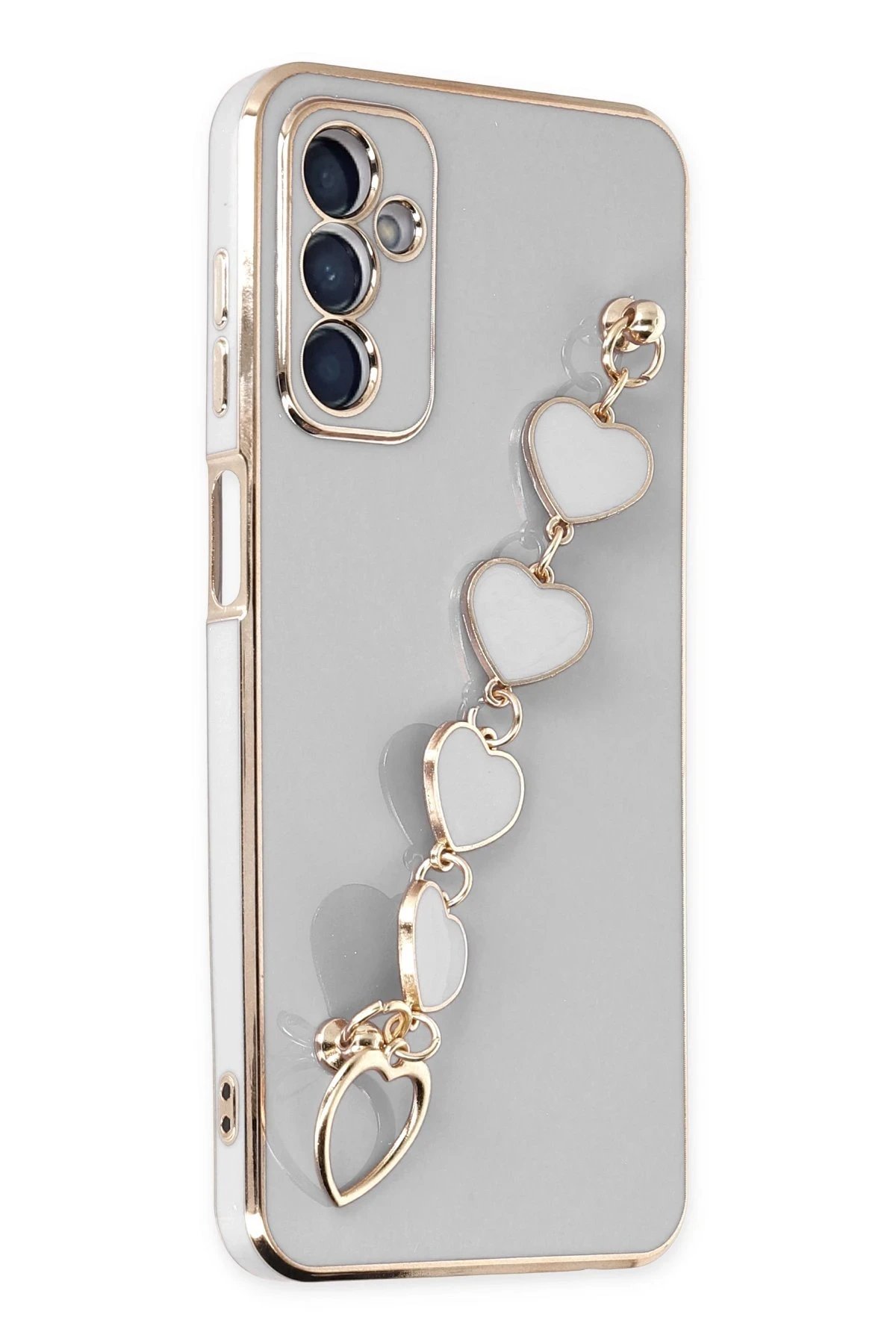 Newface Samsung Galaxy A14 4G Kılıf Esila Silikon - Beyaz